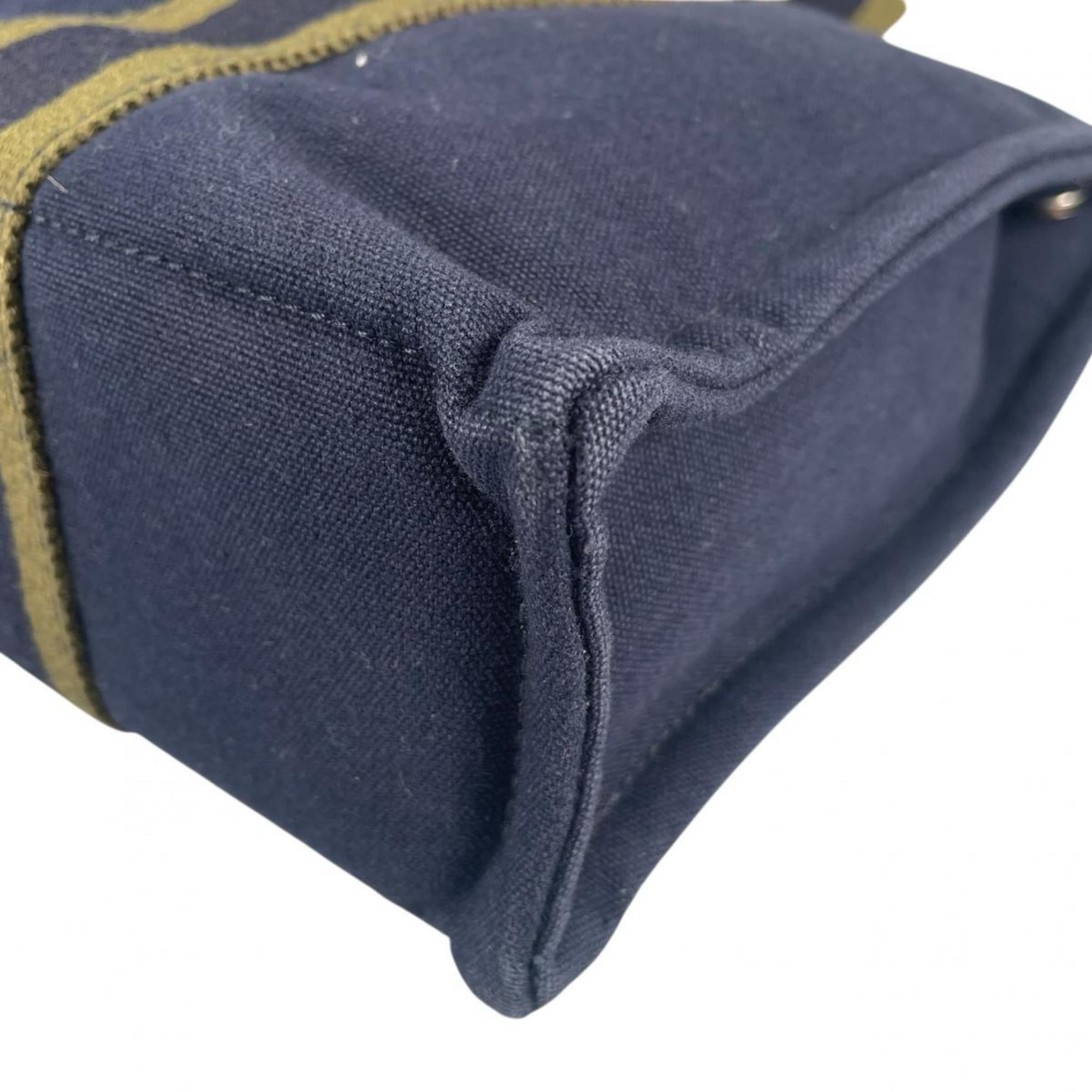 Hermes Hermes Handbag Tote Bag Fourre-Tout PM Canvas Navy Size ONE SIZE - 7 Thumbnail