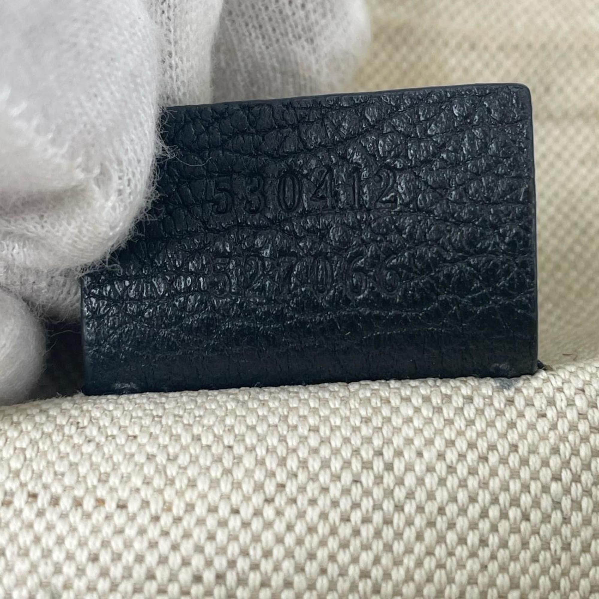 Gucci Gucci Body Bag Small Belt Sherry Line Leather 530412 Black Size ONE SIZE - 8 Thumbnail