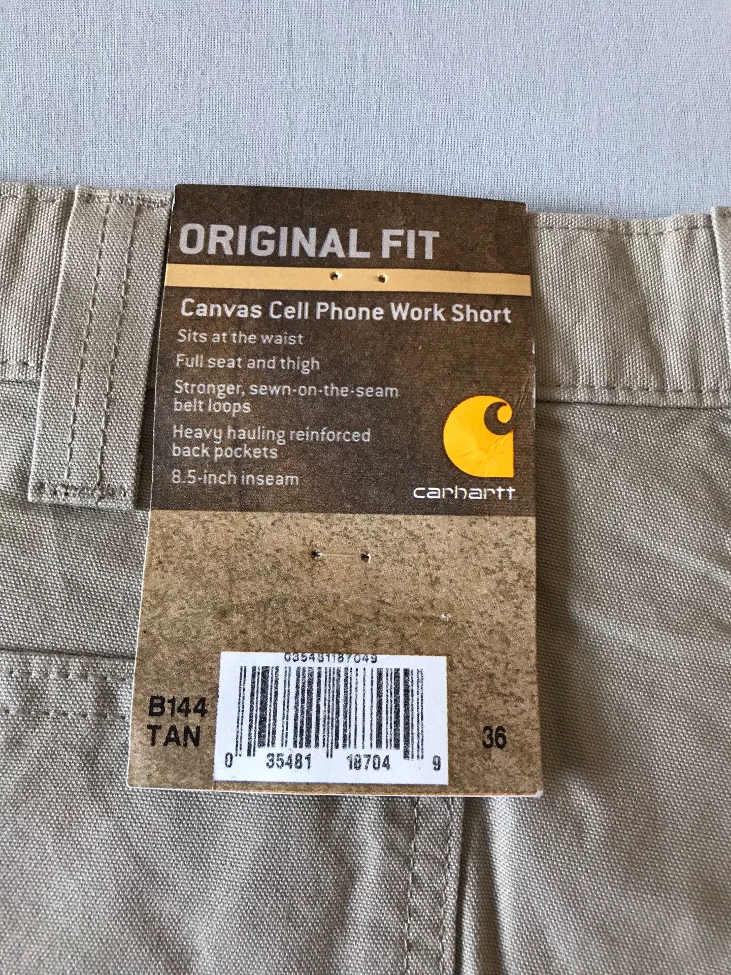 Carhartt Carhartt B144 Tan Work Shorts Size US 36 / EU 52 - 8 Thumbnail