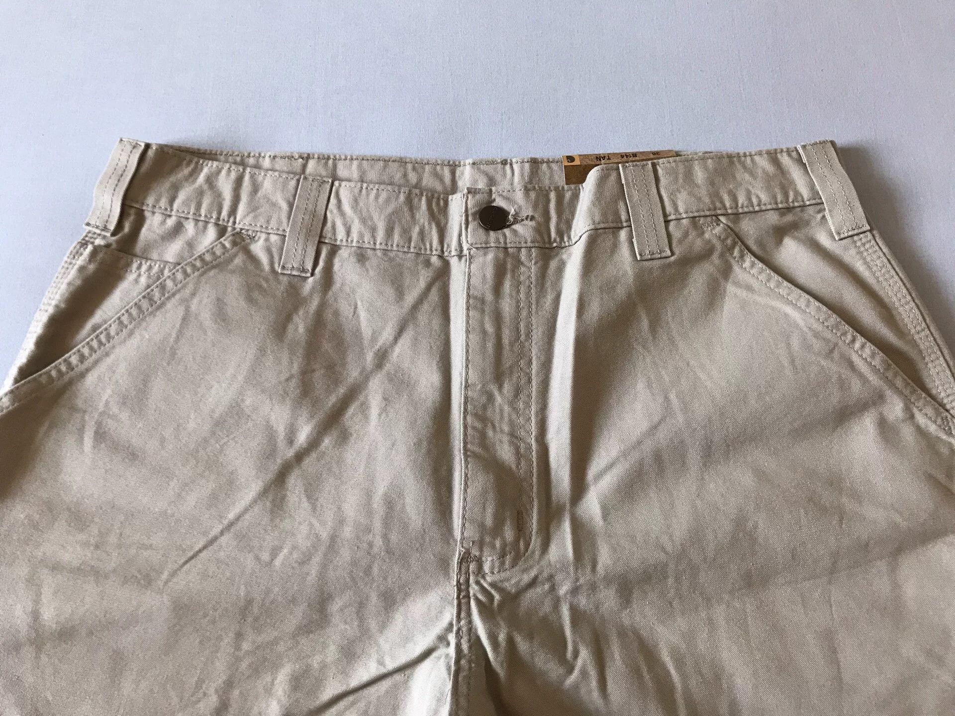 Carhartt Carhartt B144 Tan Work Shorts Size US 36 / EU 52 - 4 Thumbnail