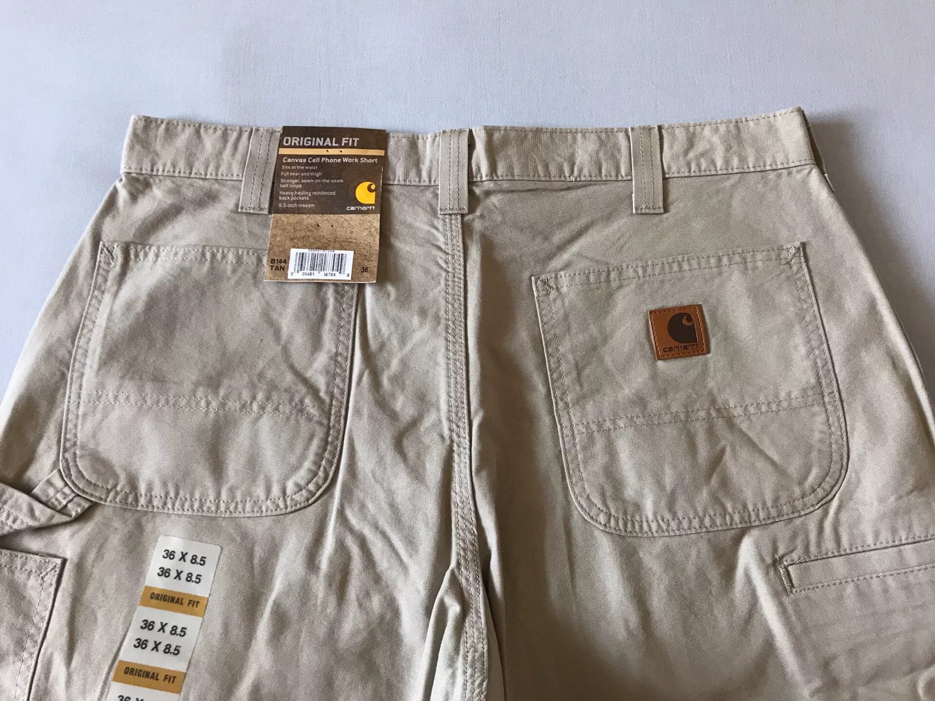 Carhartt Carhartt B144 Tan Work Shorts Size US 36 / EU 52 - 3 Thumbnail
