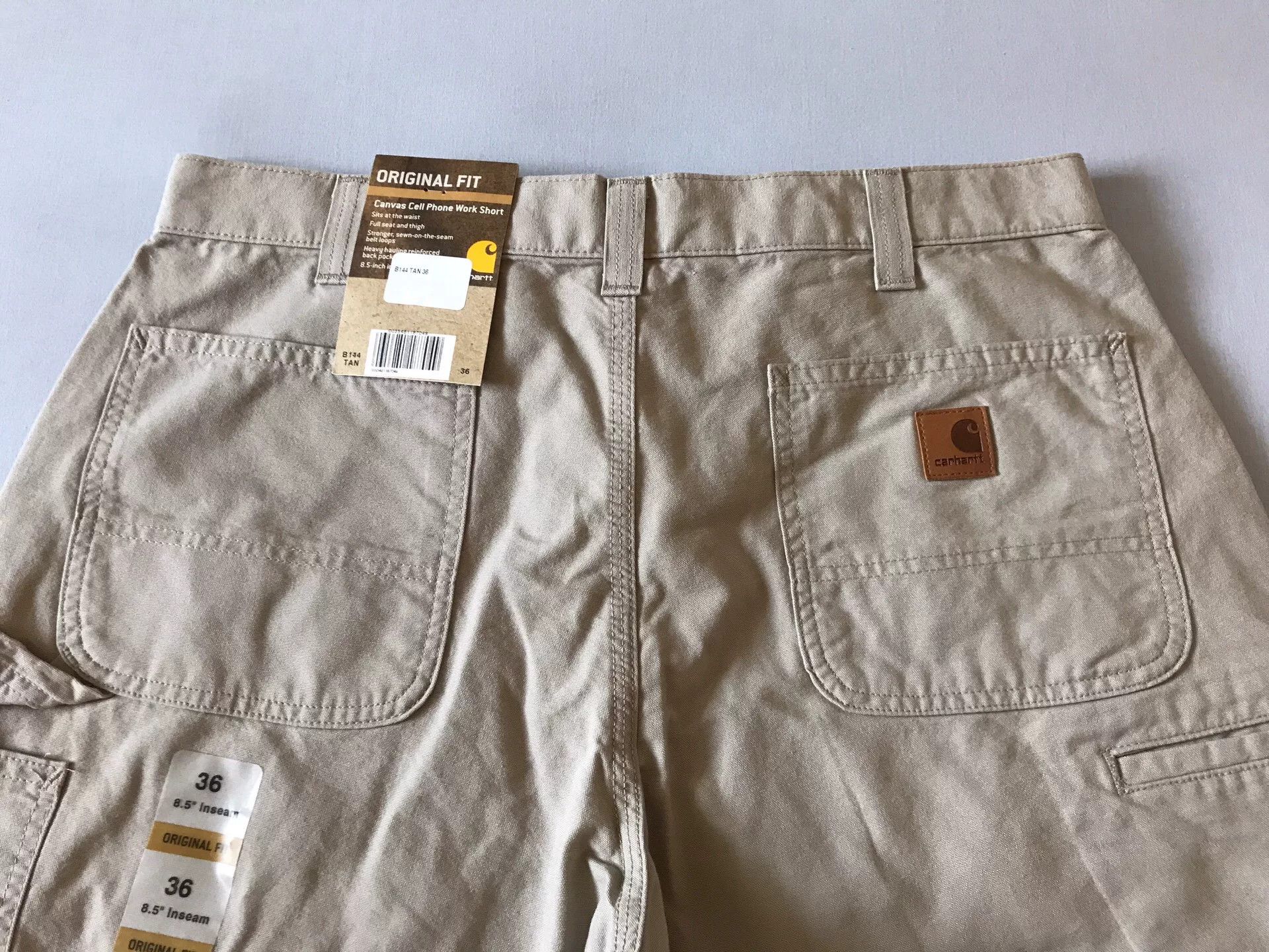 Carhartt Carhartt B144 Tan Work Shorts Size US 36 / EU 52 - 3 Thumbnail