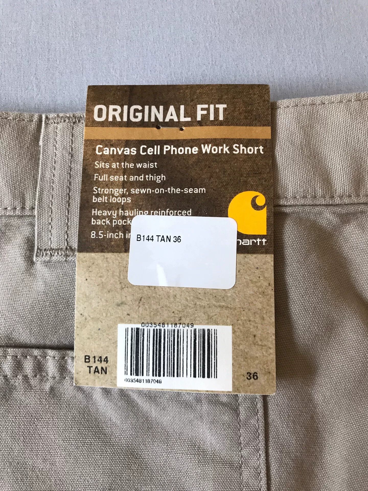 Carhartt Carhartt B144 Tan Work Shorts Size US 36 / EU 52 - 8 Thumbnail