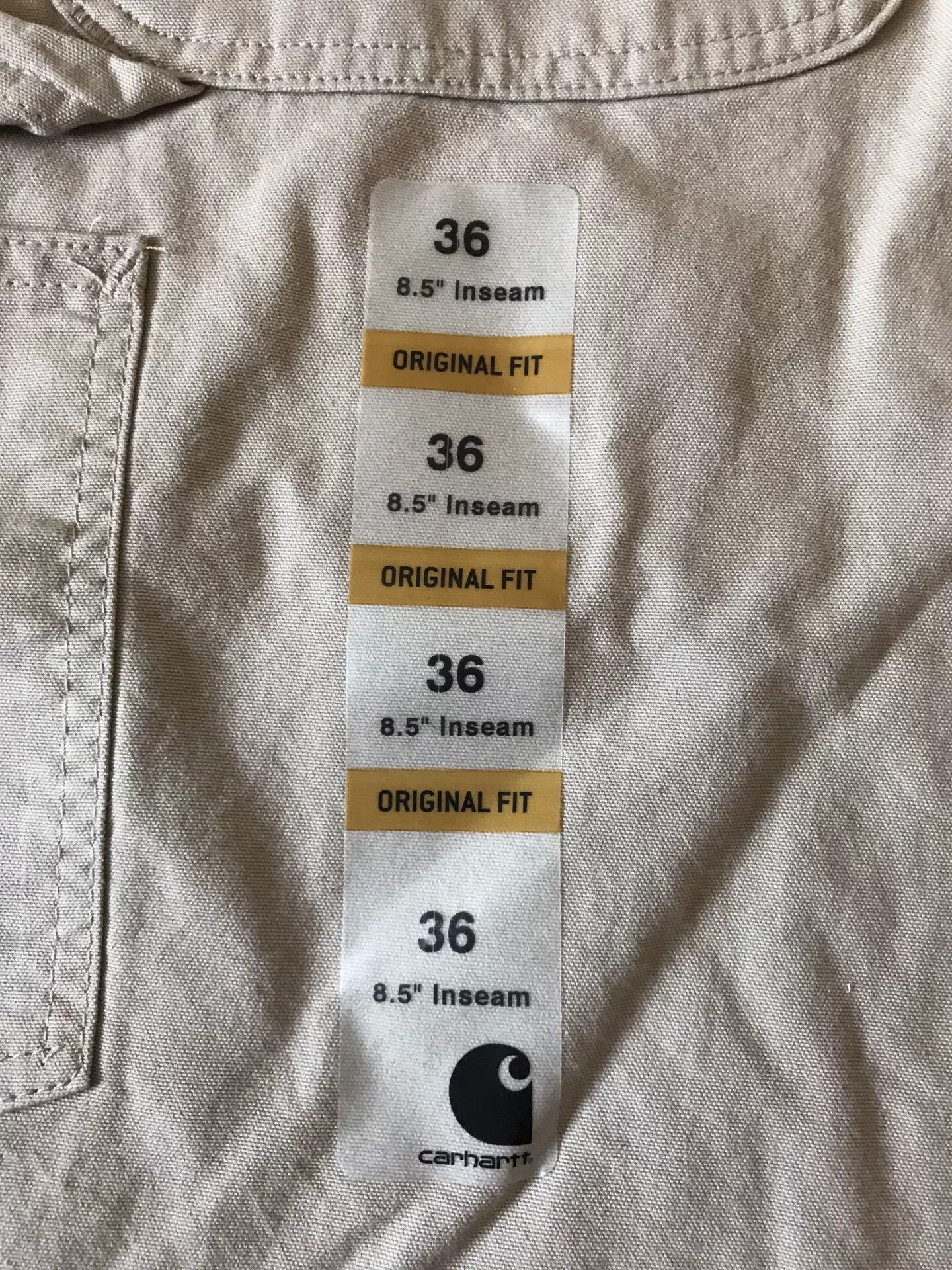 Carhartt Carhartt B144 Tan Work Shorts Size US 36 / EU 52 - 7 Thumbnail
