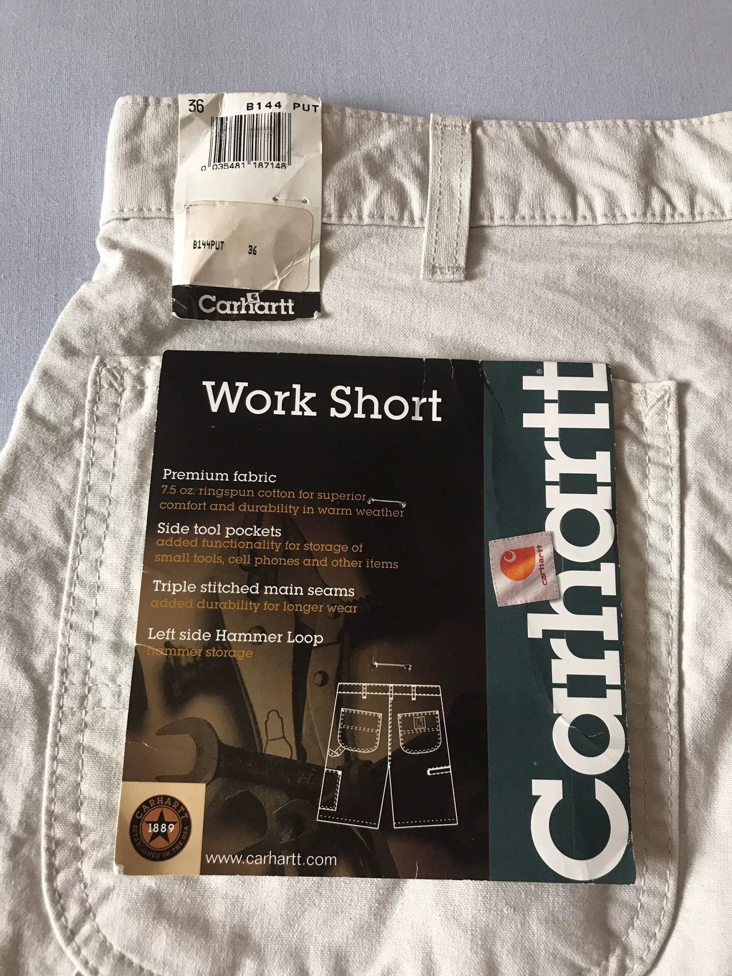 Carhartt Carhartt B144 Canvas Work Short Size US 36 / EU 52 - 8 Thumbnail