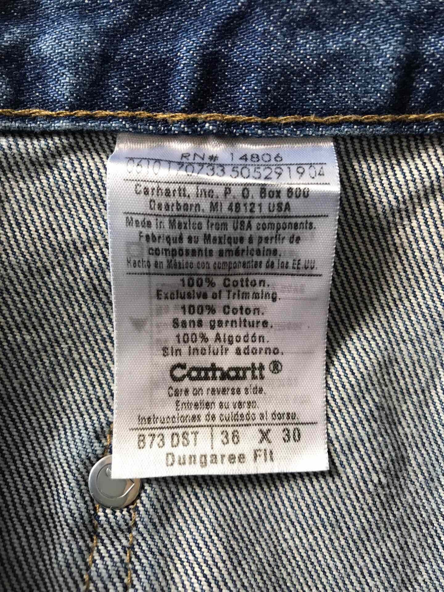 Carhartt Carhartt B73 Double Knee Denim Jeans Size US 36 / EU 52 - 9 Thumbnail