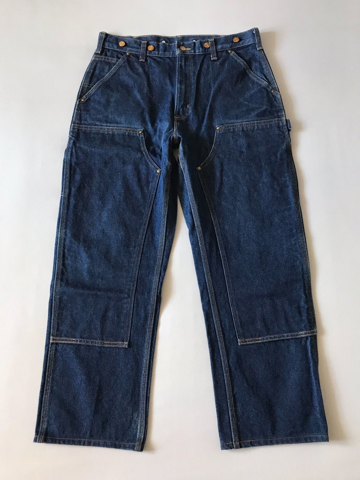 Carhartt Carhartt B07 Double Knee Raw Denim Jeans Size US 34 / EU 50 - 2 Thumbnail