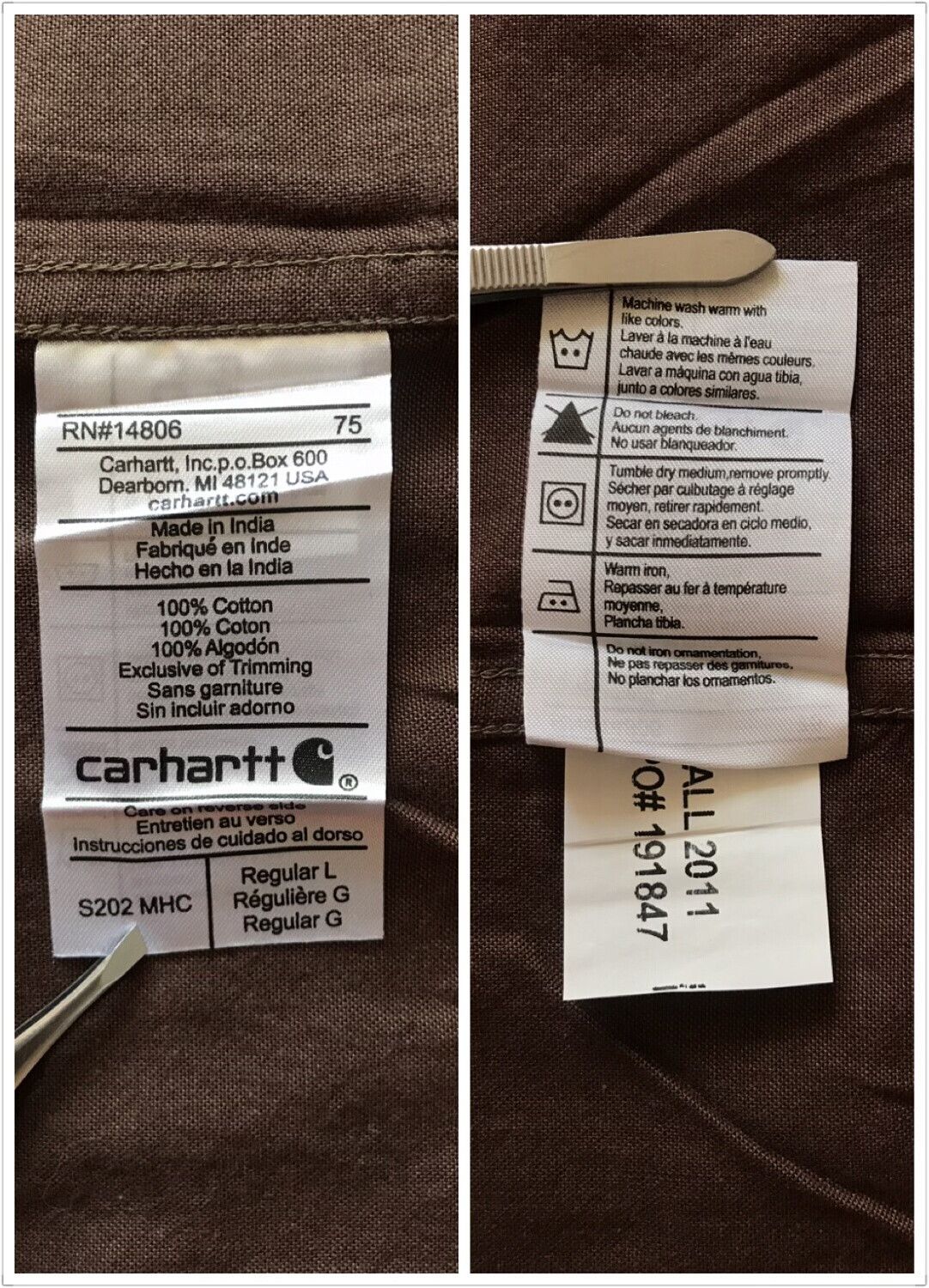 Carhartt Carhartt S202 Oxford Work Shirt Size US L / EU 52-54 / 3 - 9 Thumbnail