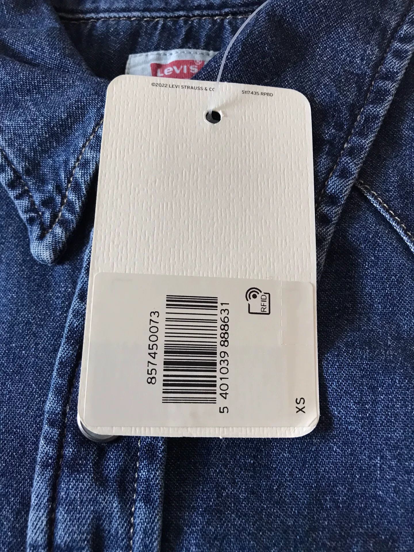 Levi's Levi's Washed Denim Shirt XS Size US XS / EU 42 / 0 - 7 Thumbnail