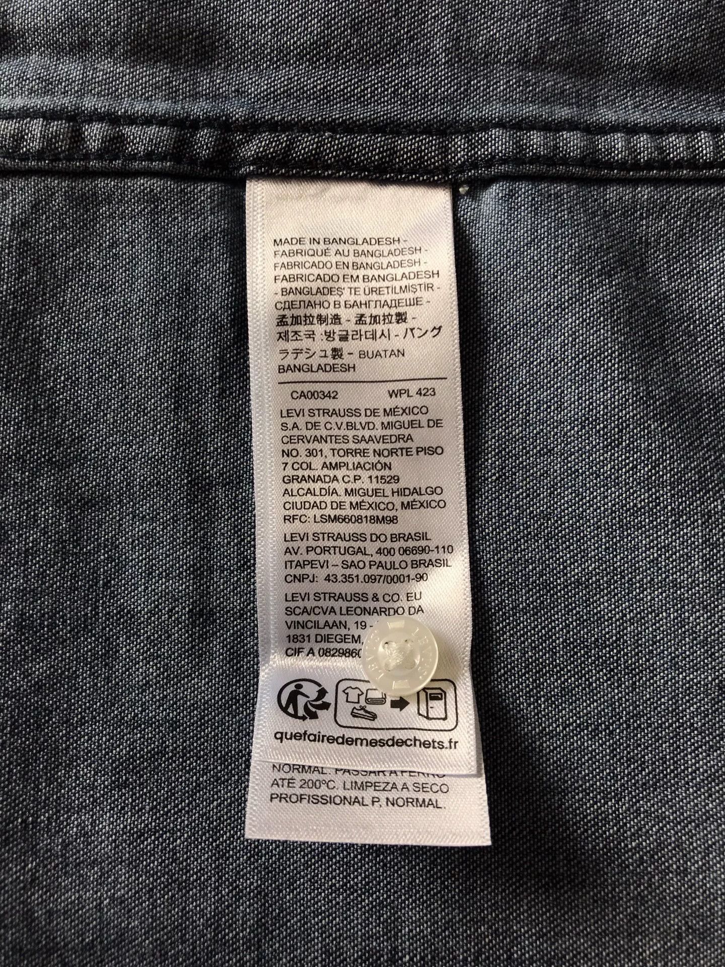 Levi's Levi's 85745-0073 Washed Denim Shirt Size US L / EU 52-54 / 3 - 8 Thumbnail