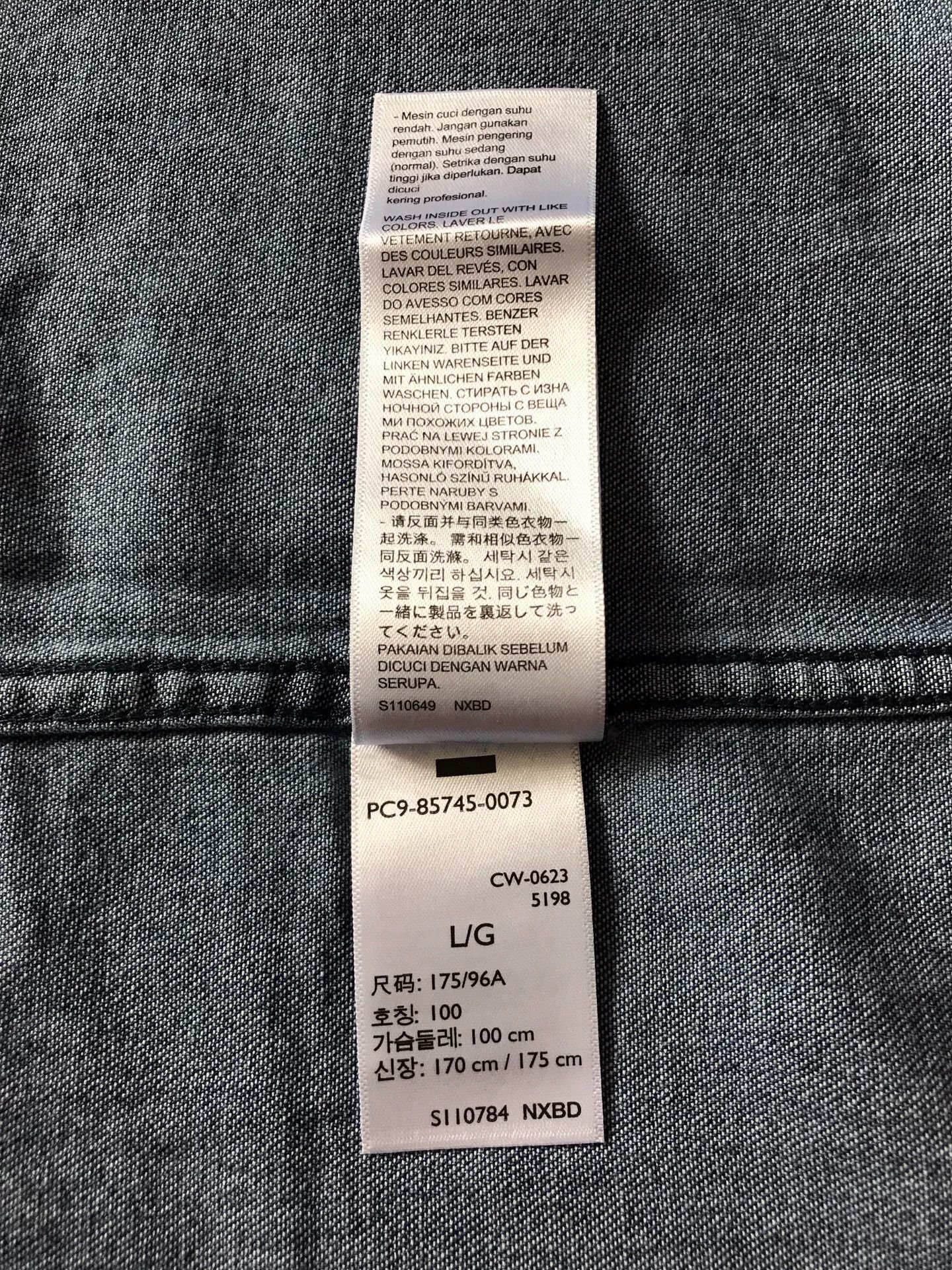 Levi's Levi's 85745-0073 Washed Denim Shirt Size US L / EU 52-54 / 3 - 9 Thumbnail