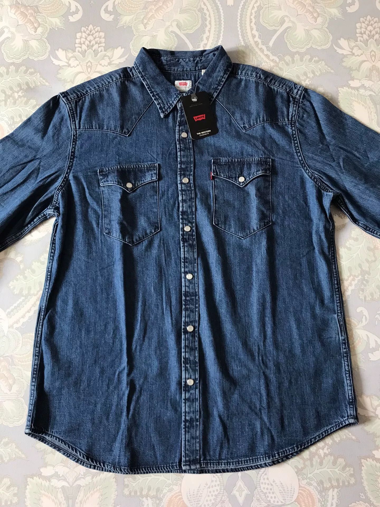 Levi's Levi's 85745-0073 Washed Denim Shirt Size US L / EU 52-54 / 3 - 3 Thumbnail