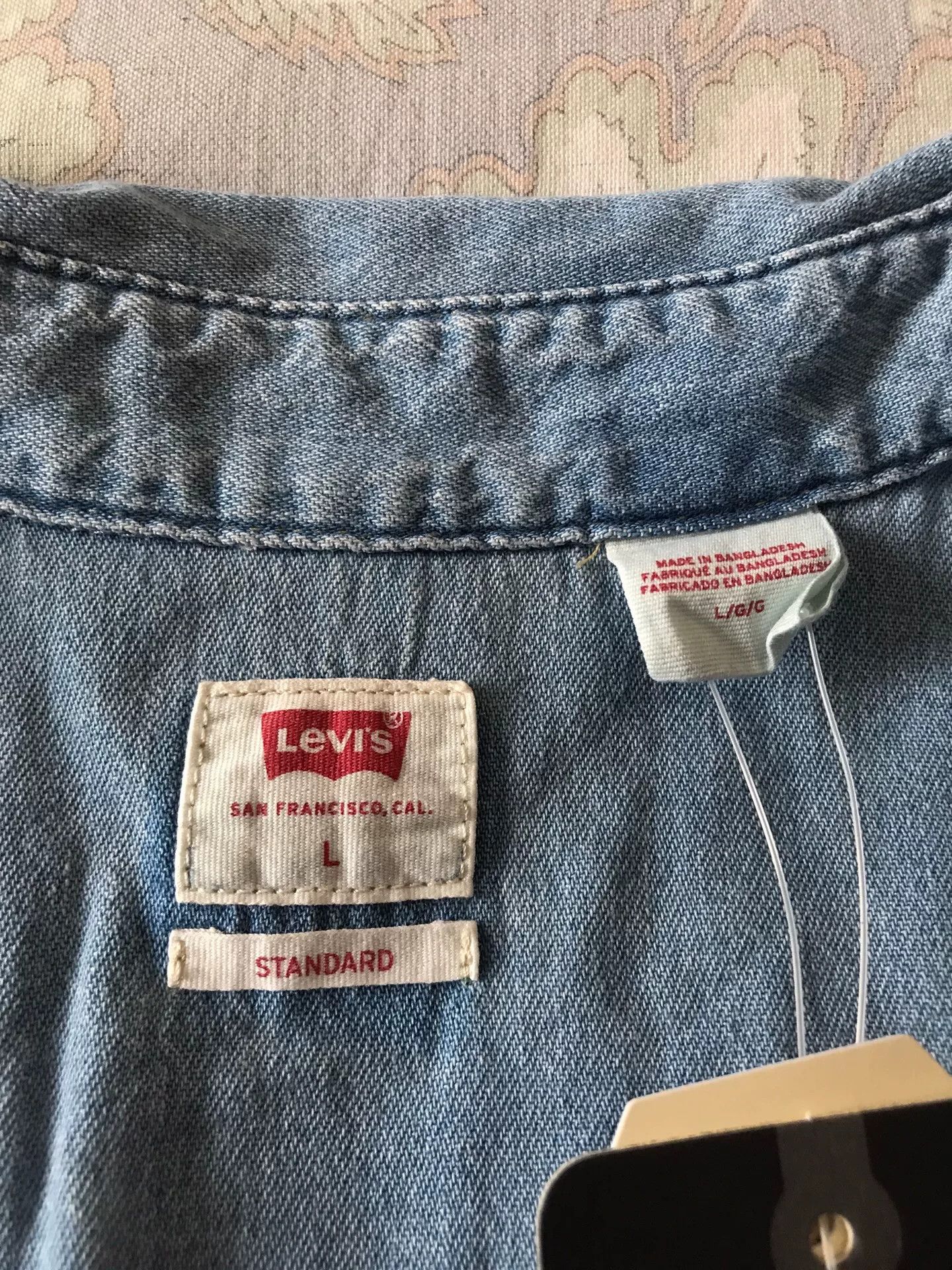 Levi's Levi's Western Denim Shirt 85745-0074 Size US L / EU 52-54 / 3 - 6 Thumbnail