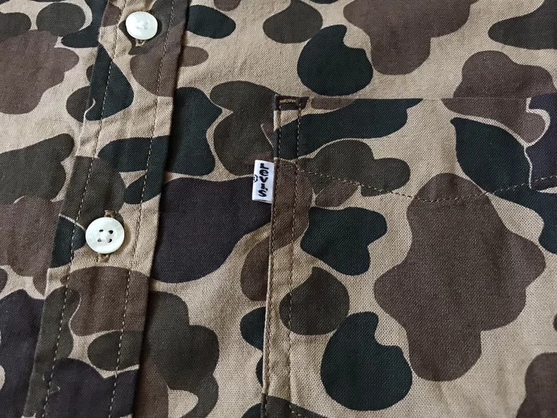 Levi's Levi's Camouflage Oxford Shirt 19586-0042 Size US S / EU 44-46 / 1 - 5 Thumbnail