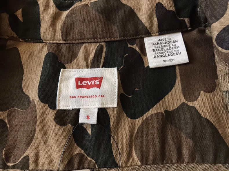 Levi's Levi's Camouflage Oxford Shirt 19586-0042 Size US S / EU 44-46 / 1 - 6 Thumbnail