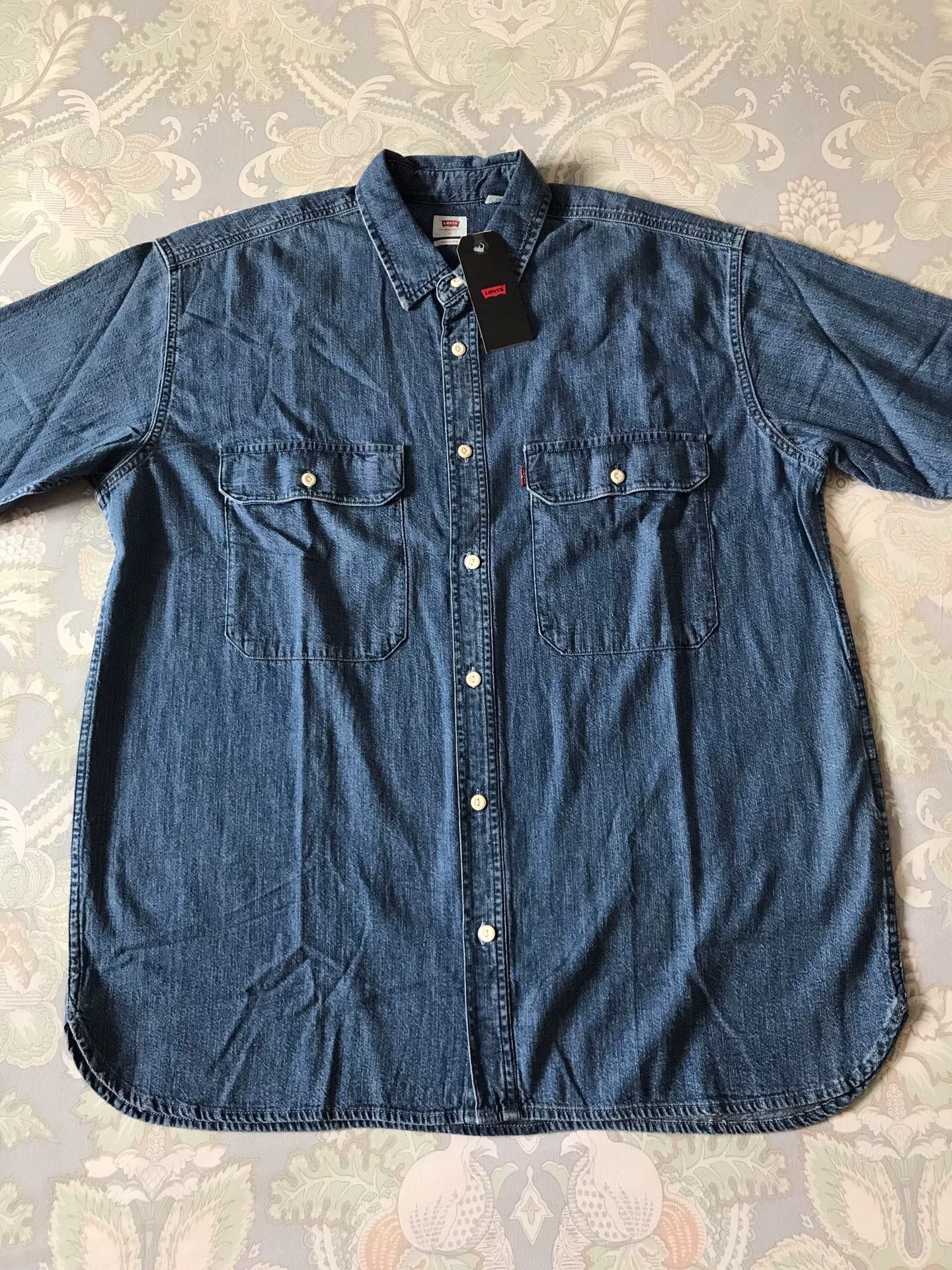 Levi's Levi's 34583-0000 Washed Denim Shirt Size US L / EU 52-54 / 3 - 3 Thumbnail