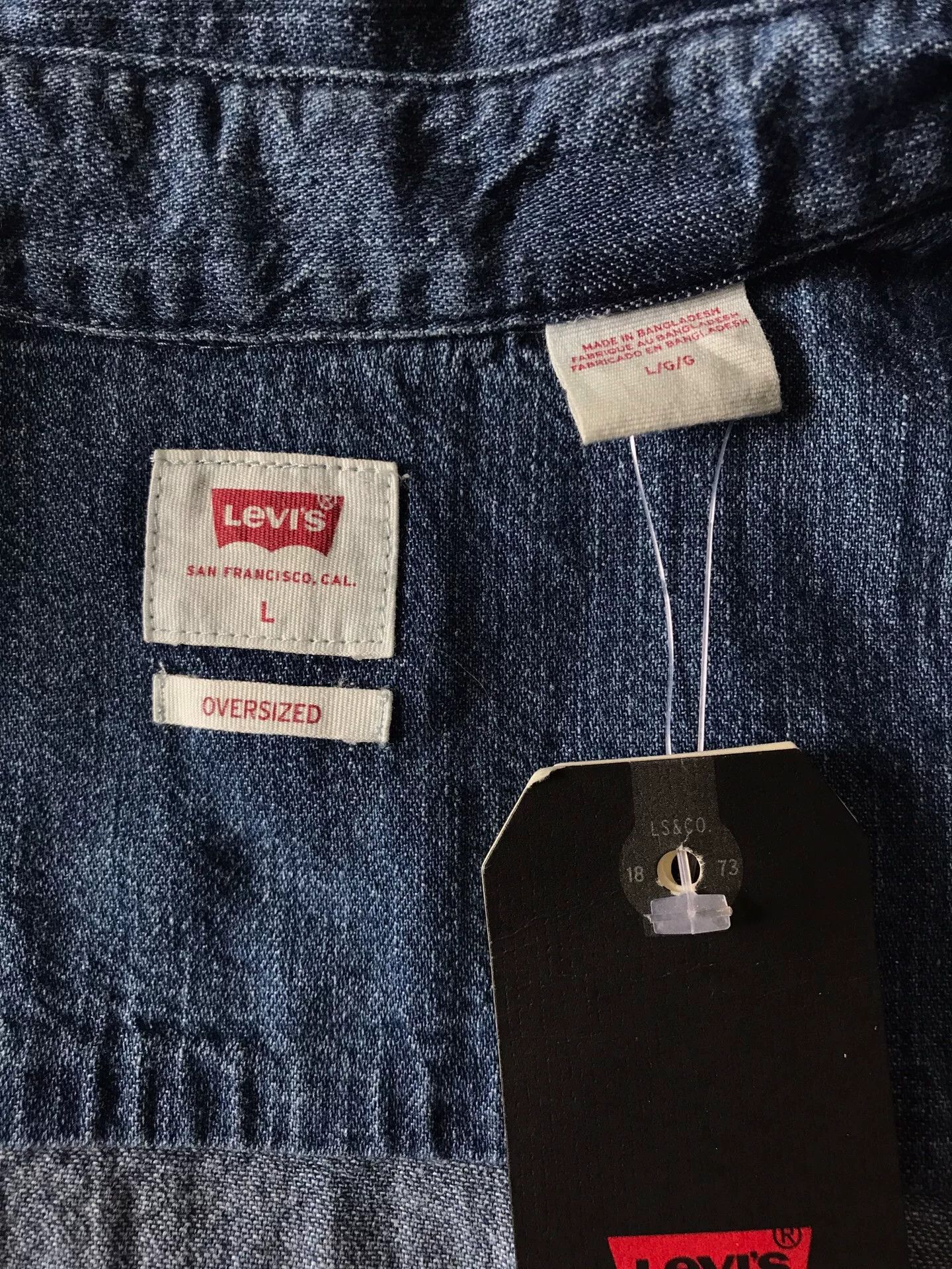 Levi's Levi's 34583-0000 Washed Denim Shirt Size US L / EU 52-54 / 3 - 6 Thumbnail