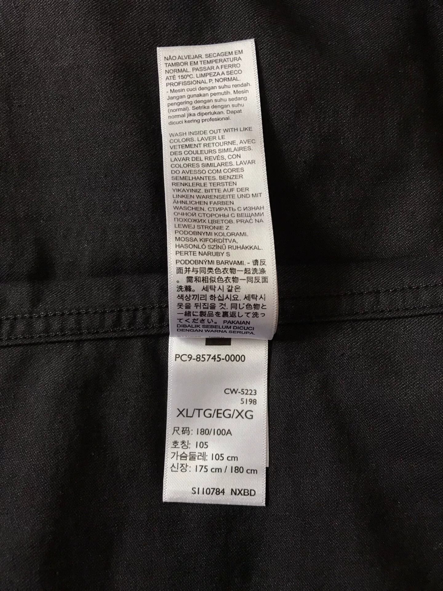 Levi's Levi's Washed Black Western Denim Shirt Size US XL / EU 56 / 4 - 9 Thumbnail