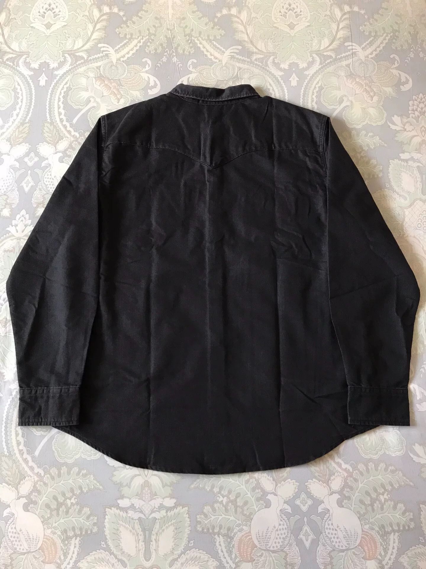 Levi's Levi's Washed Black Western Denim Shirt Size US XL / EU 56 / 4 - 2 Thumbnail