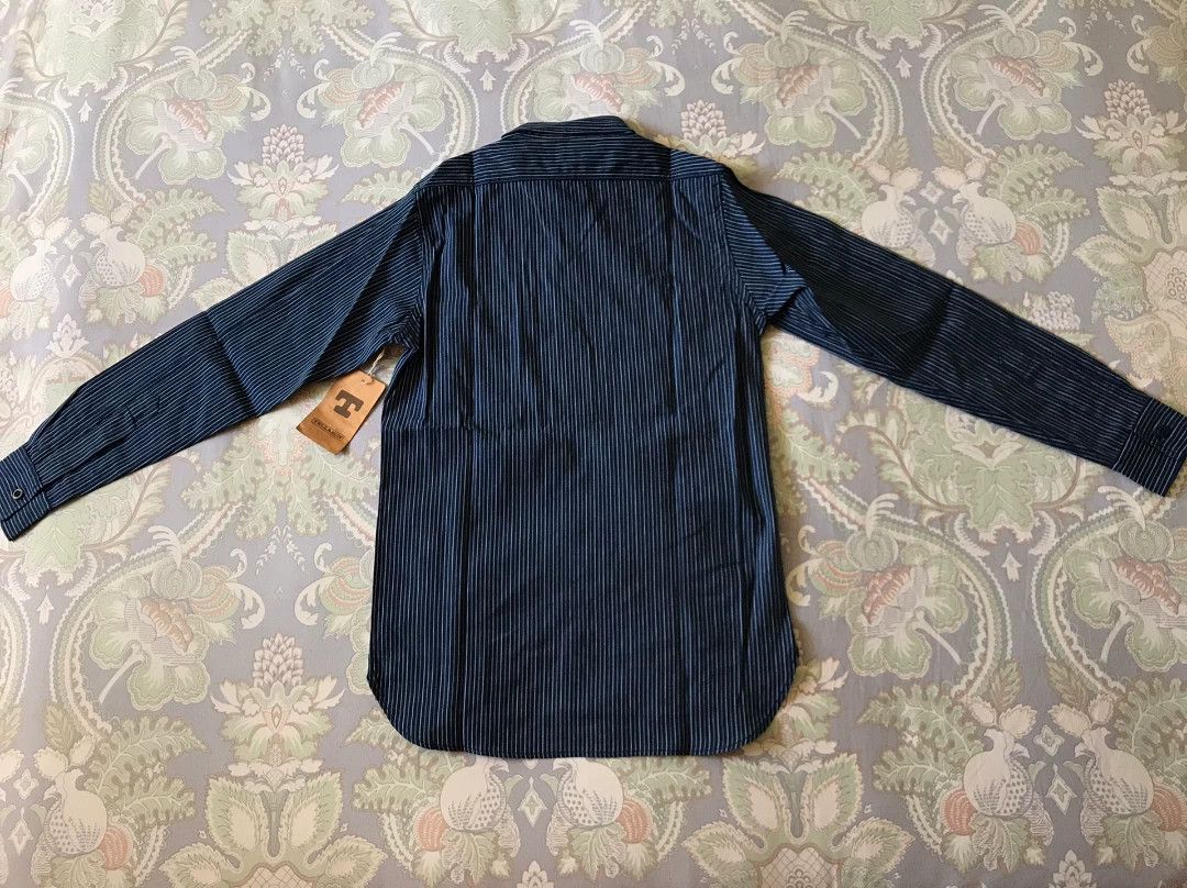 Tellason Tellason Indigo Striped Work Shirt Size US S / EU 44-46 / 1 - 2 Thumbnail