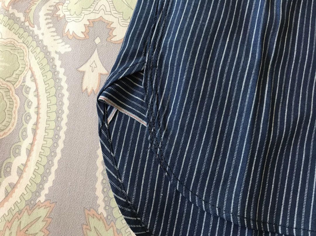 Tellason Tellason Indigo Striped Work Shirt Size US S / EU 44-46 / 1 - 6 Thumbnail