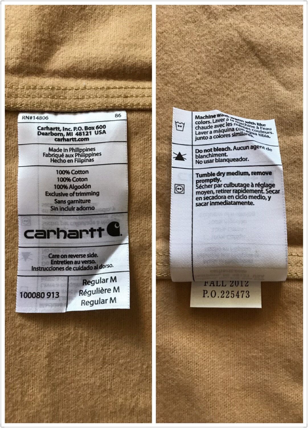 Carhartt Carhartt 100080 Mainline Flannel Work Shirt Size US M / EU 48-50 / 2 - 9 Thumbnail