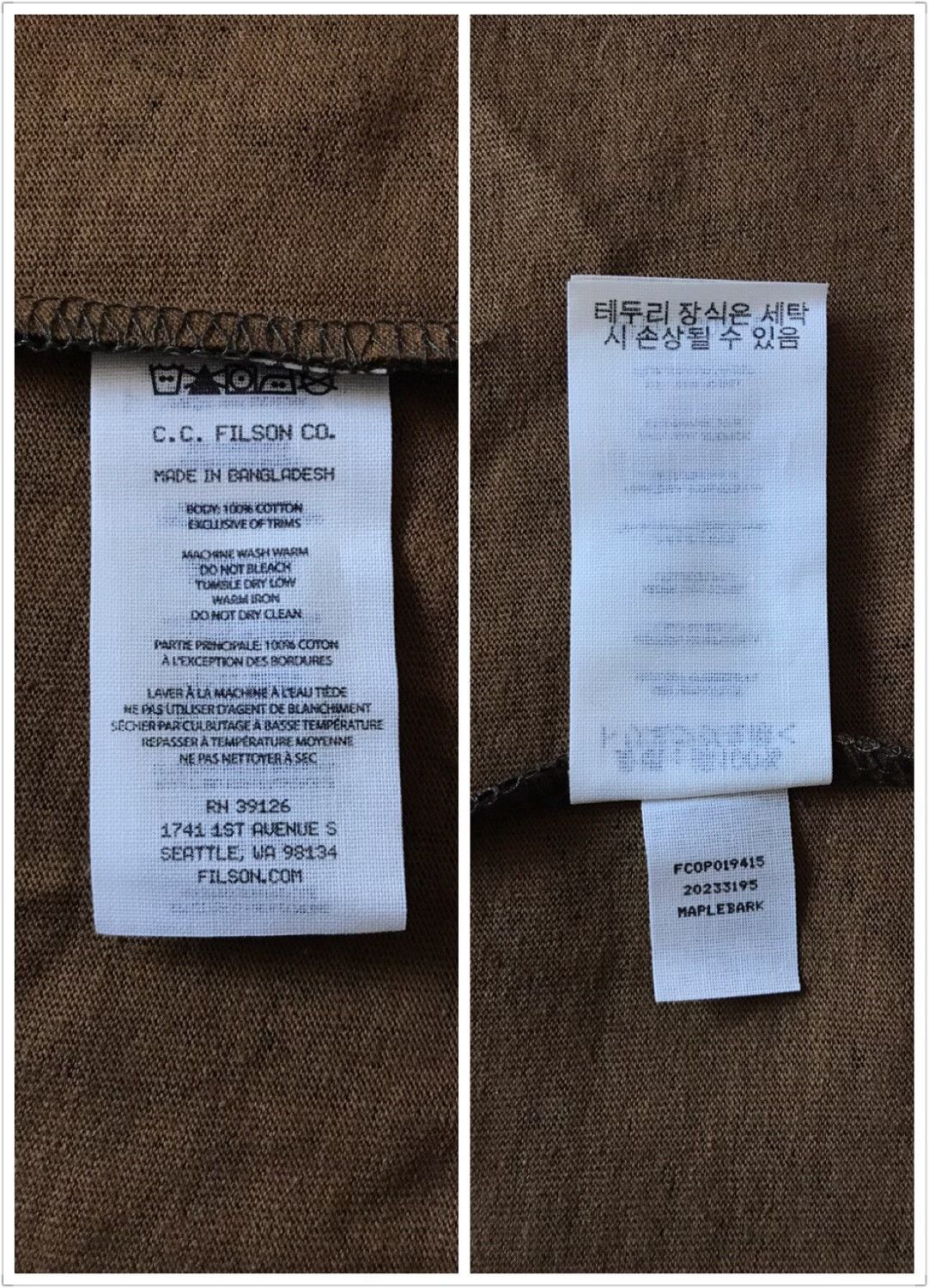Filson Filson 20233195 Long-Sleeve T-Shirt Size US M / EU 48-50 / 2 - 8 Thumbnail