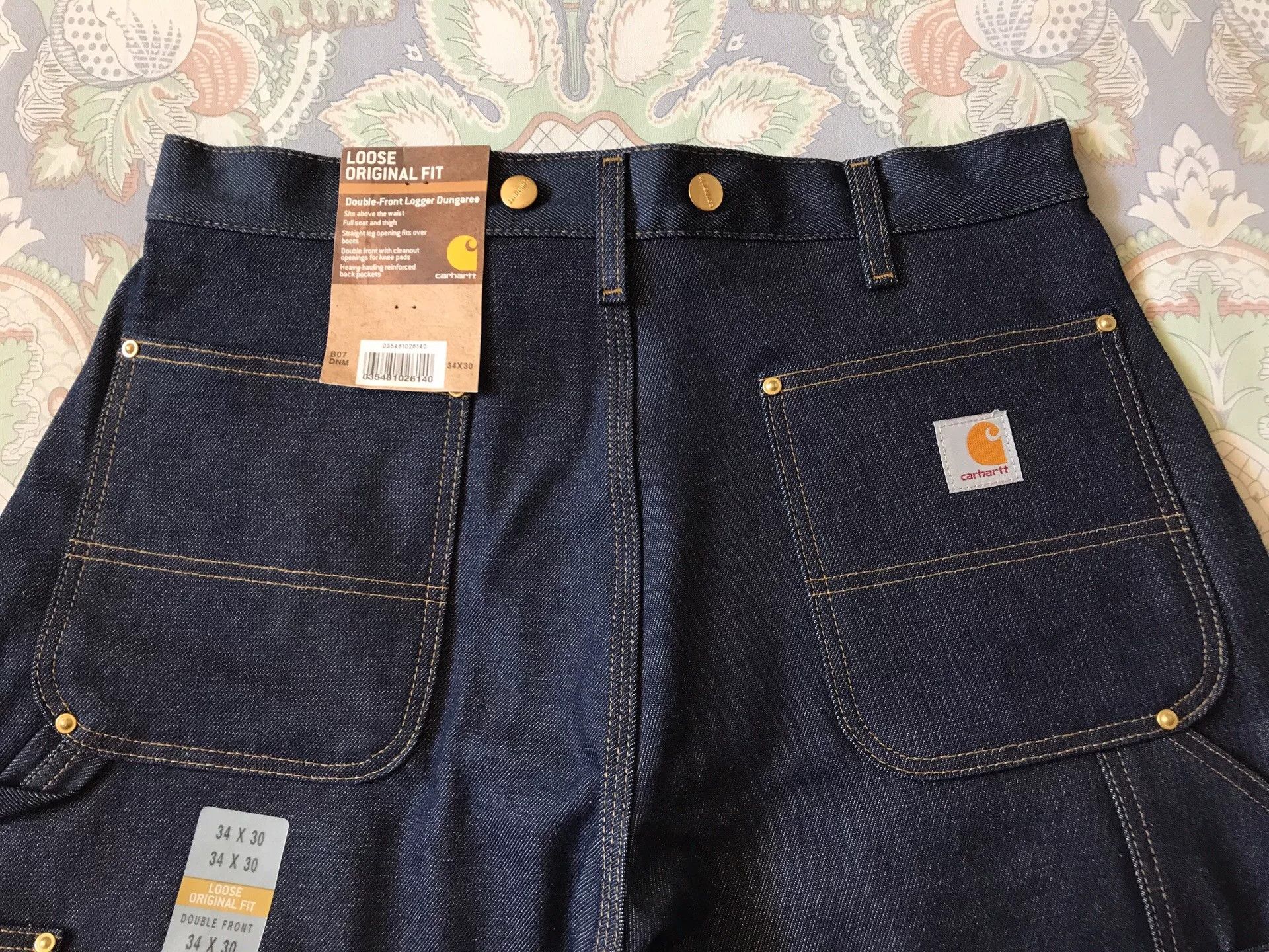 Carhartt Carhartt B07 Raw Denim Double Knee Jeans W34L30 Size US 34 / EU 50 - 5 Thumbnail