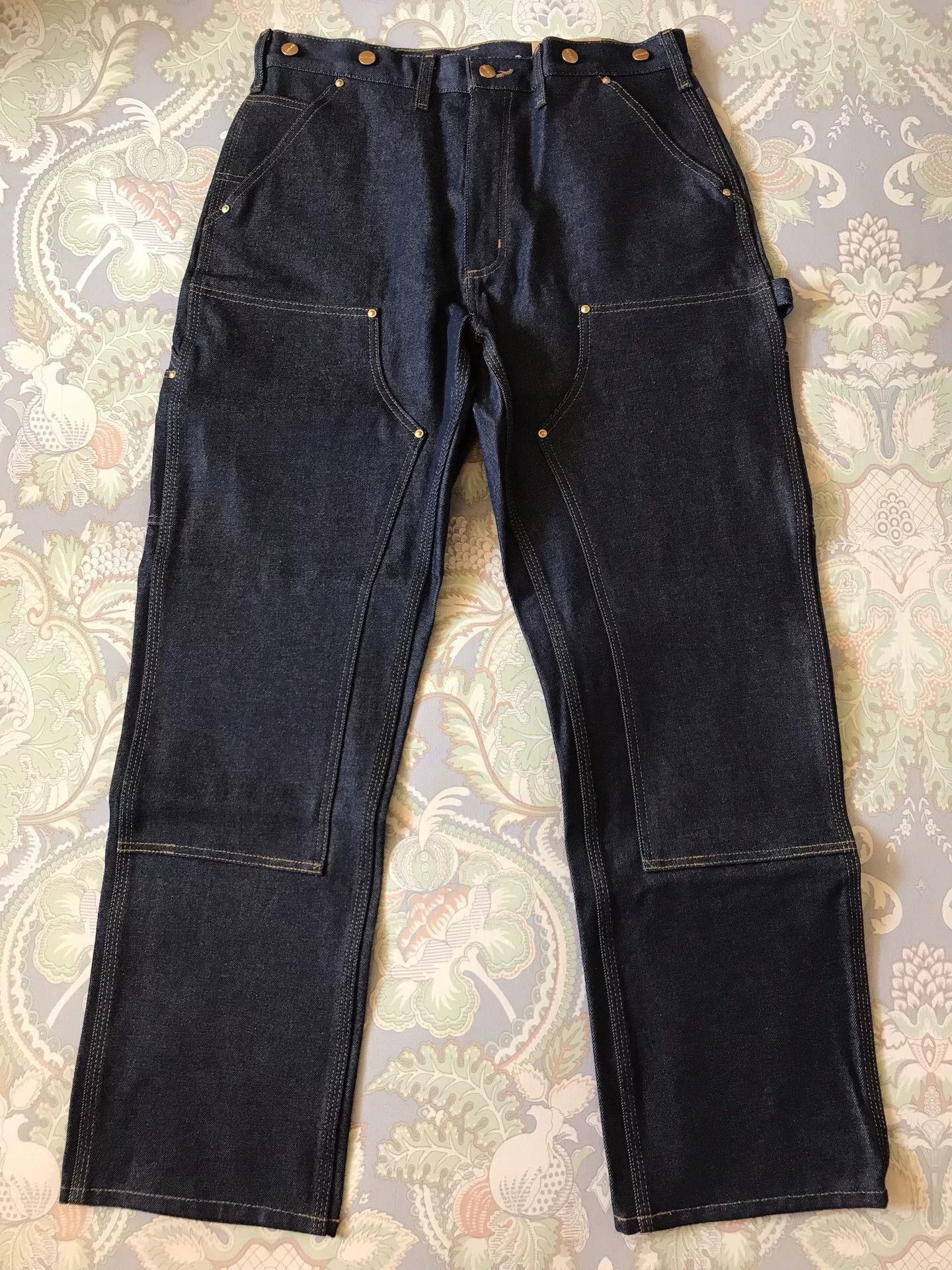 Carhartt Carhartt B07 Raw Denim Double Knee Jeans W34L30 Size US 34 / EU 50 - 2 Thumbnail