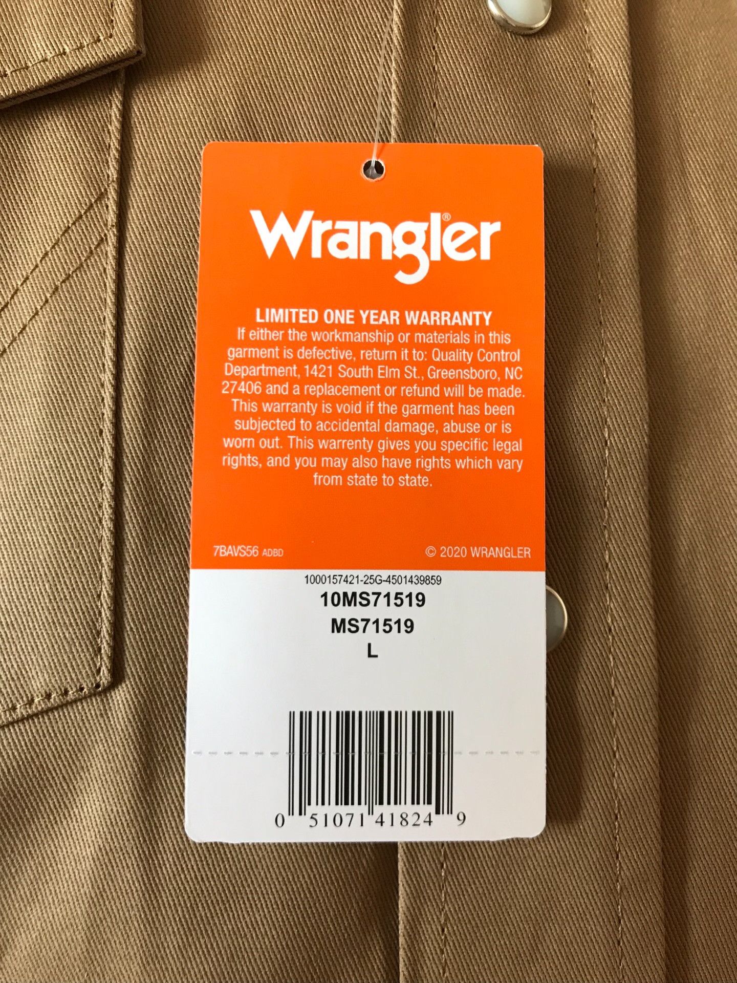 Wrangler Wrangler MS71519 Western Shirt Size US L / EU 52-54 / 3 - 8 Thumbnail