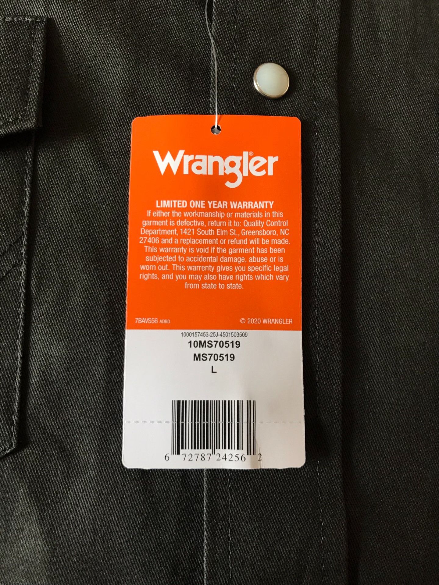 Wrangler Wrangler Western Shirt Green L Size US L / EU 52-54 / 3 - 8 Thumbnail