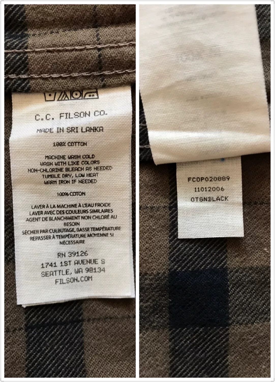 Filson Filson 11012006 Otter Green Flannel Shirt Size US M / EU 48-50 / 2 - 9 Thumbnail