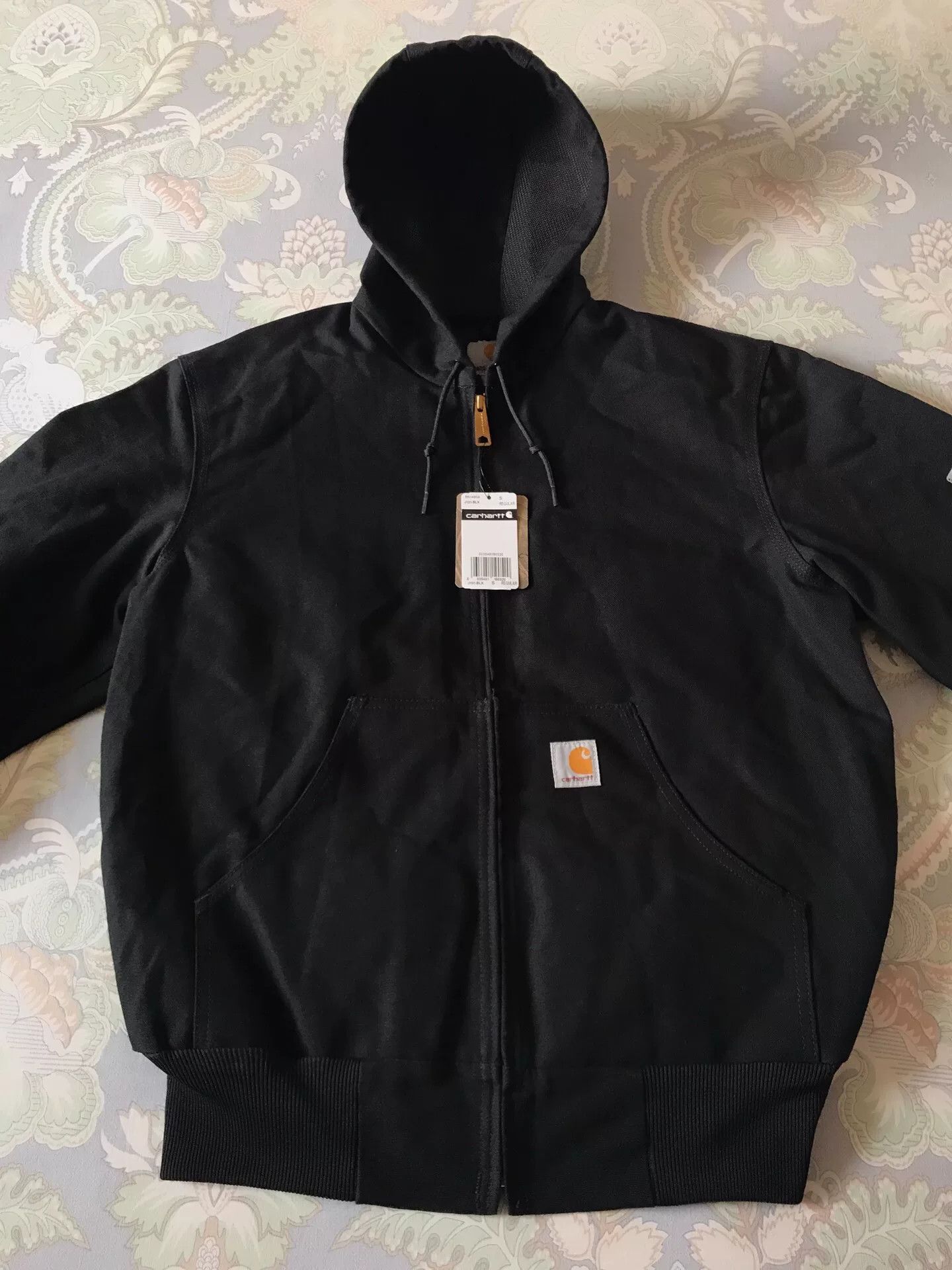 Carhartt Carhartt J131 Black Hooded Work Jacket Size US S / EU 44-46 / 1 - 4 Thumbnail