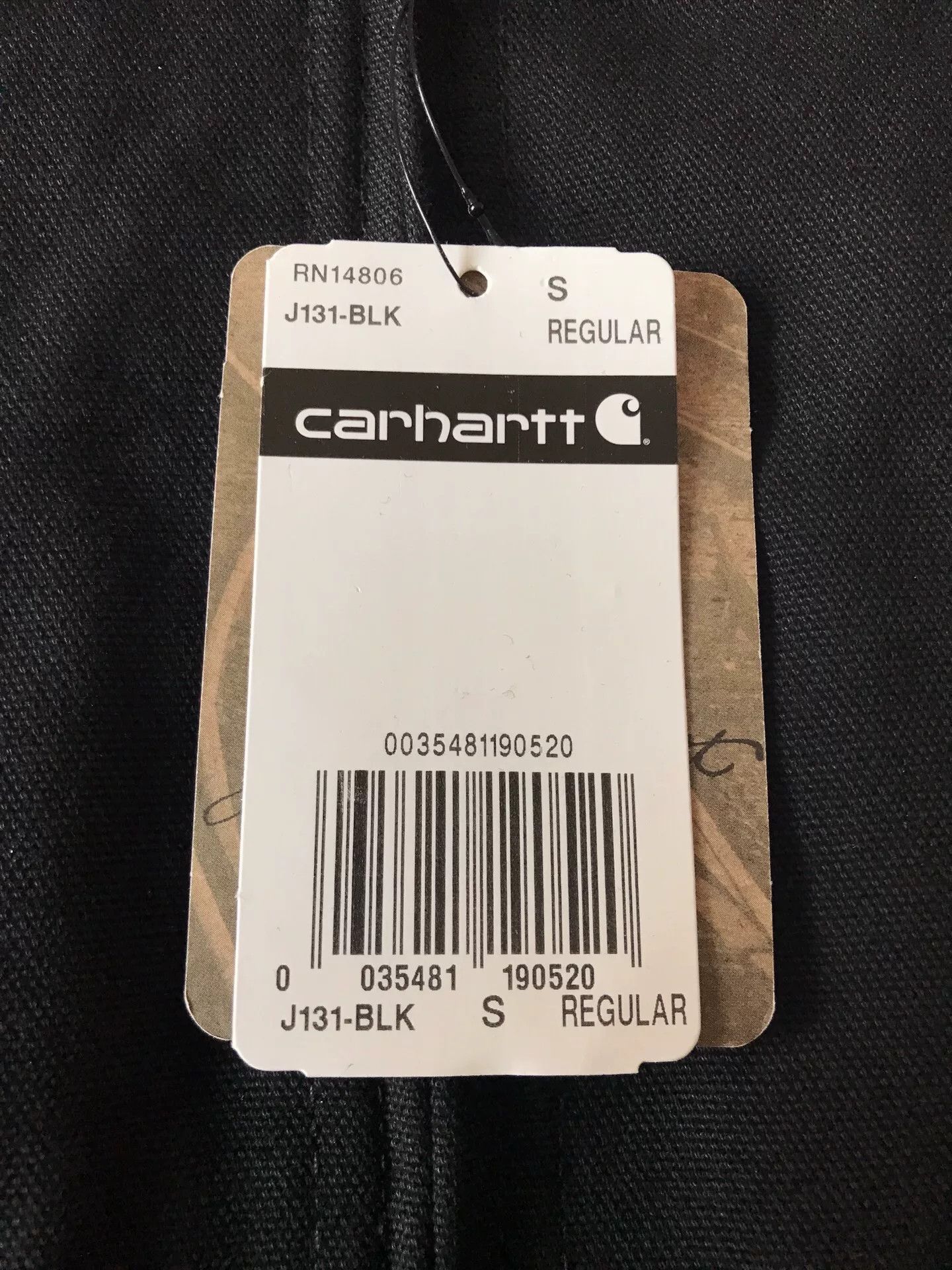 Carhartt Carhartt J131 Black Hooded Work Jacket Size US S / EU 44-46 / 1 - 8 Thumbnail