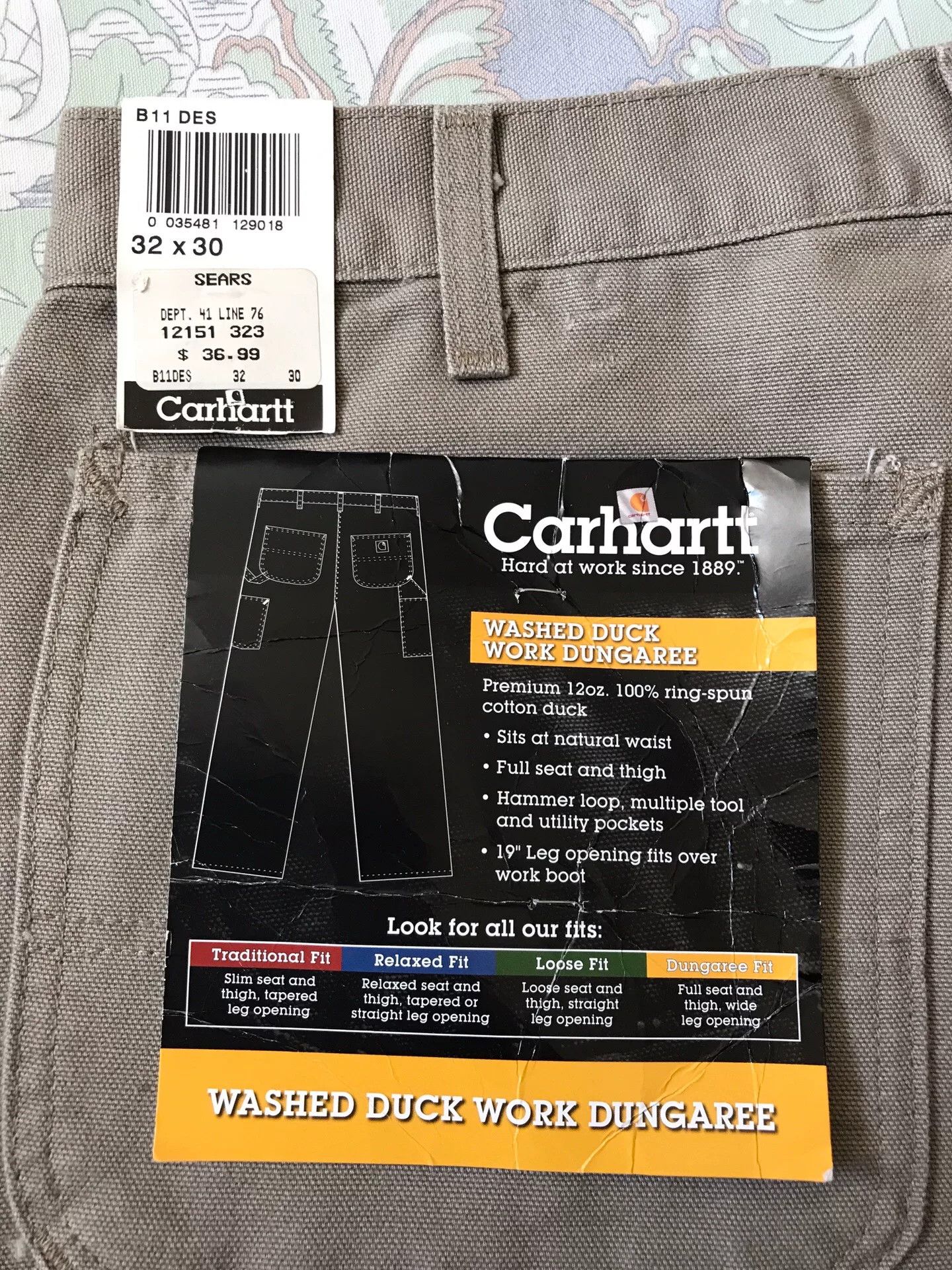 Carhartt Carhartt B11 DES W32L30 Dungarees Size US 32 / EU 48 - 8 Thumbnail