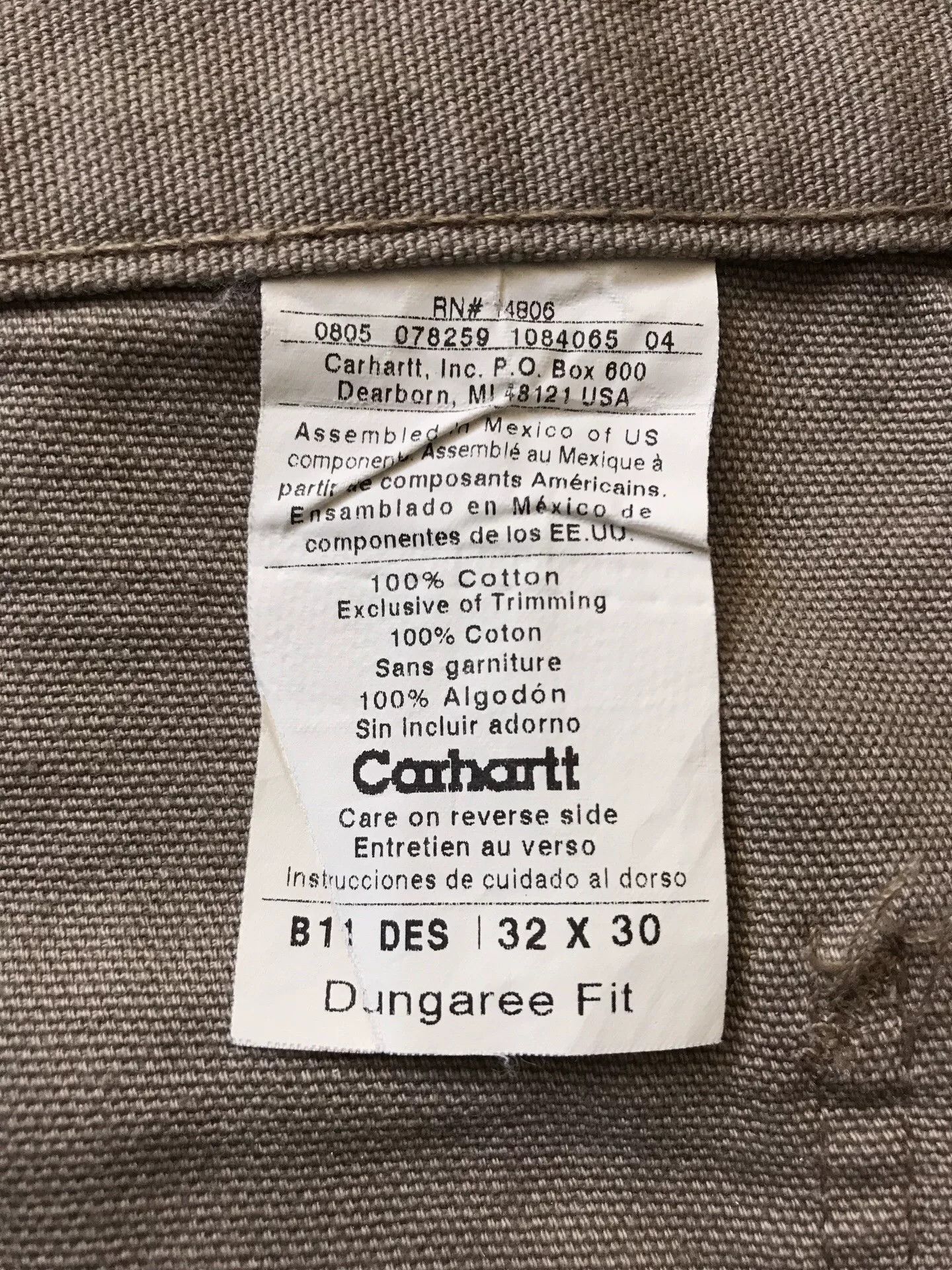 Carhartt Carhartt B11 DES W32L30 Dungarees Size US 32 / EU 48 - 9 Thumbnail