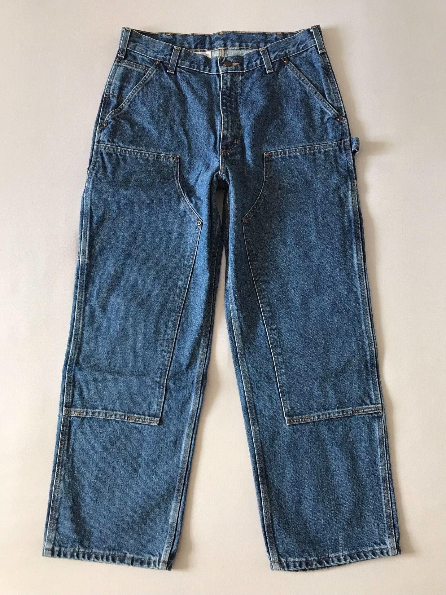 Carhartt Carhartt B73 W34L30 Double Knee Jeans Size US 34 / EU 50 - 2 Thumbnail
