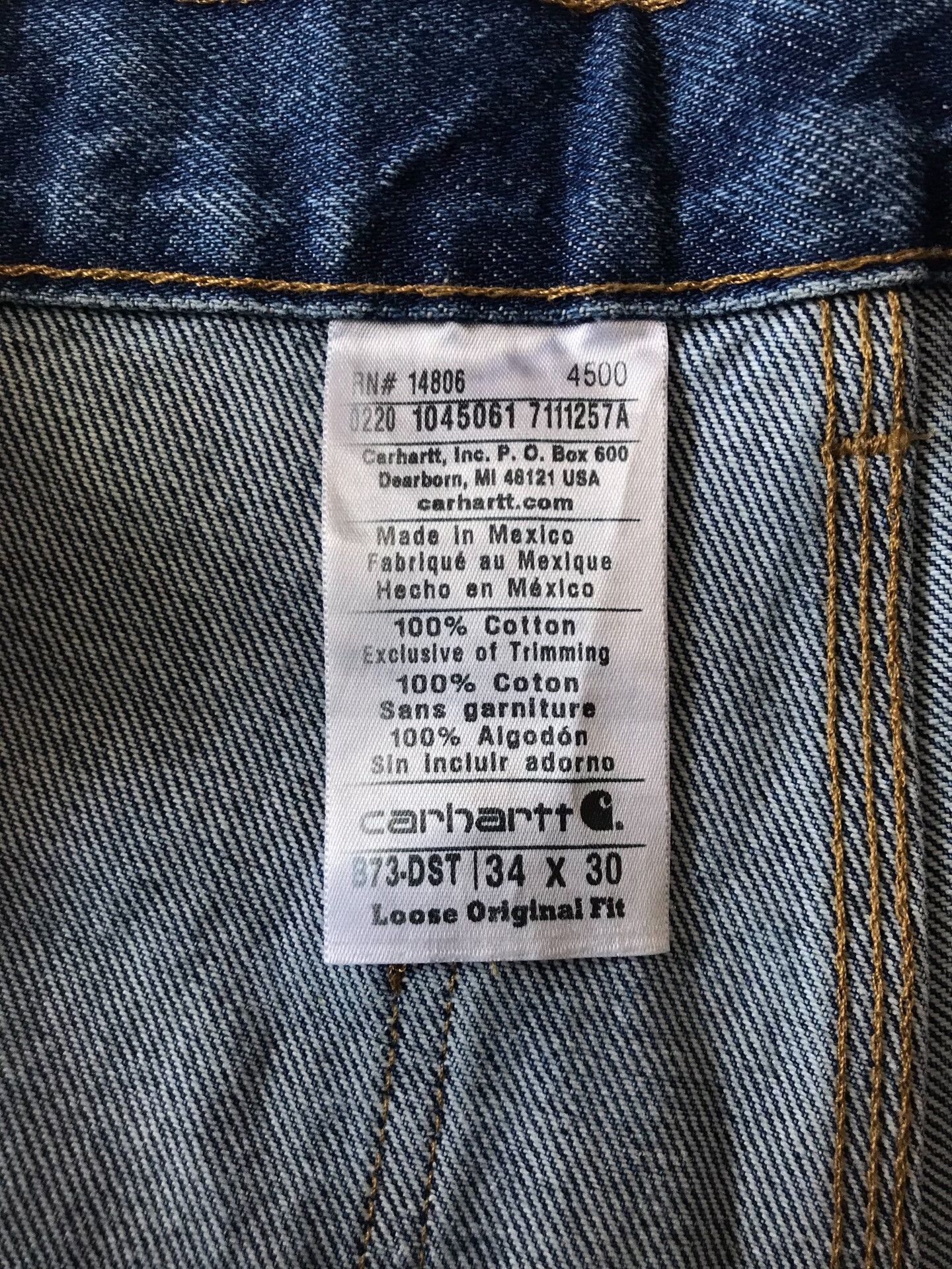 Carhartt Carhartt B73 W34L30 Double Knee Jeans Size US 34 / EU 50 - 9 Thumbnail