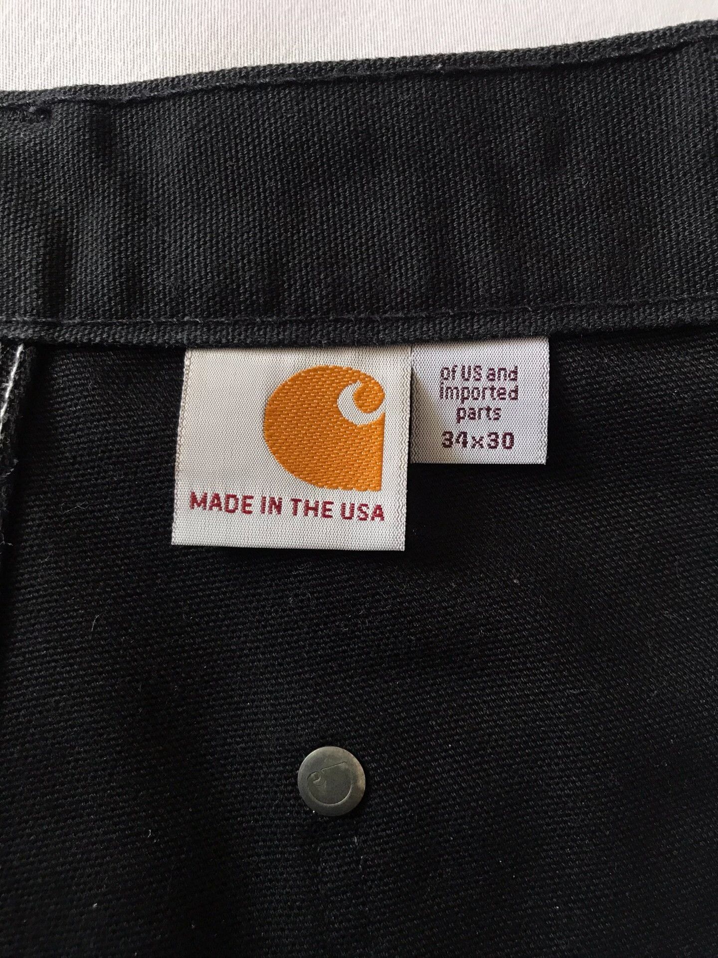Carhartt Carhartt B01 W34L30 Black Work Pants Size US 34 / EU 50 - 8 Thumbnail