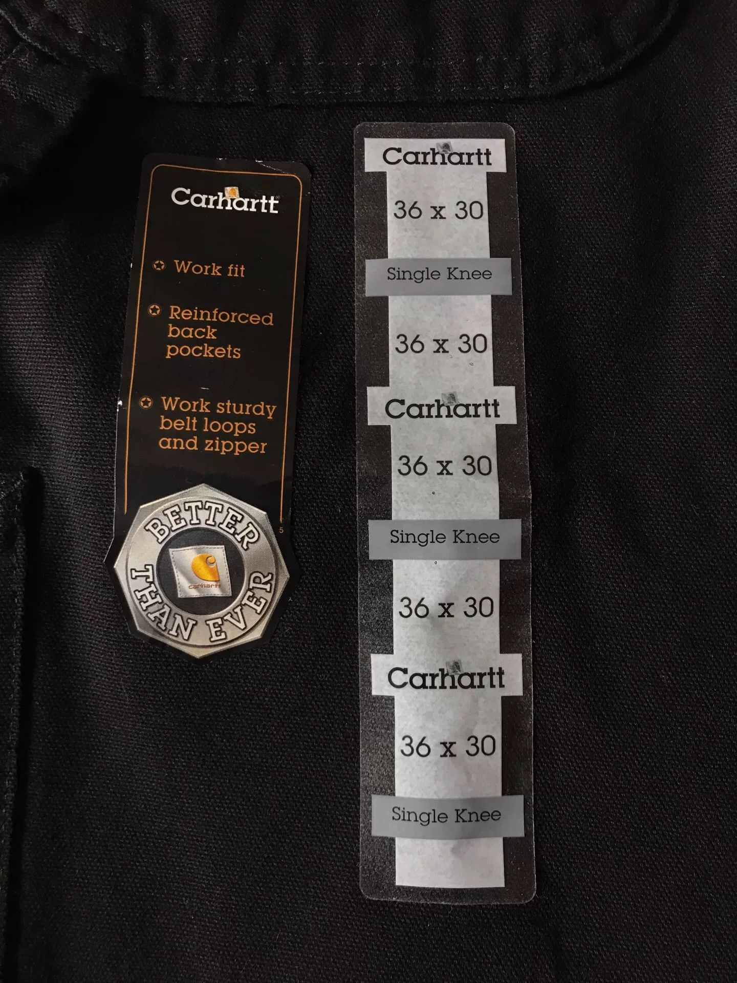 Carhartt Carhartt B11 Black W36L30 Work Pants Size US 36 / EU 52 - 7 Thumbnail