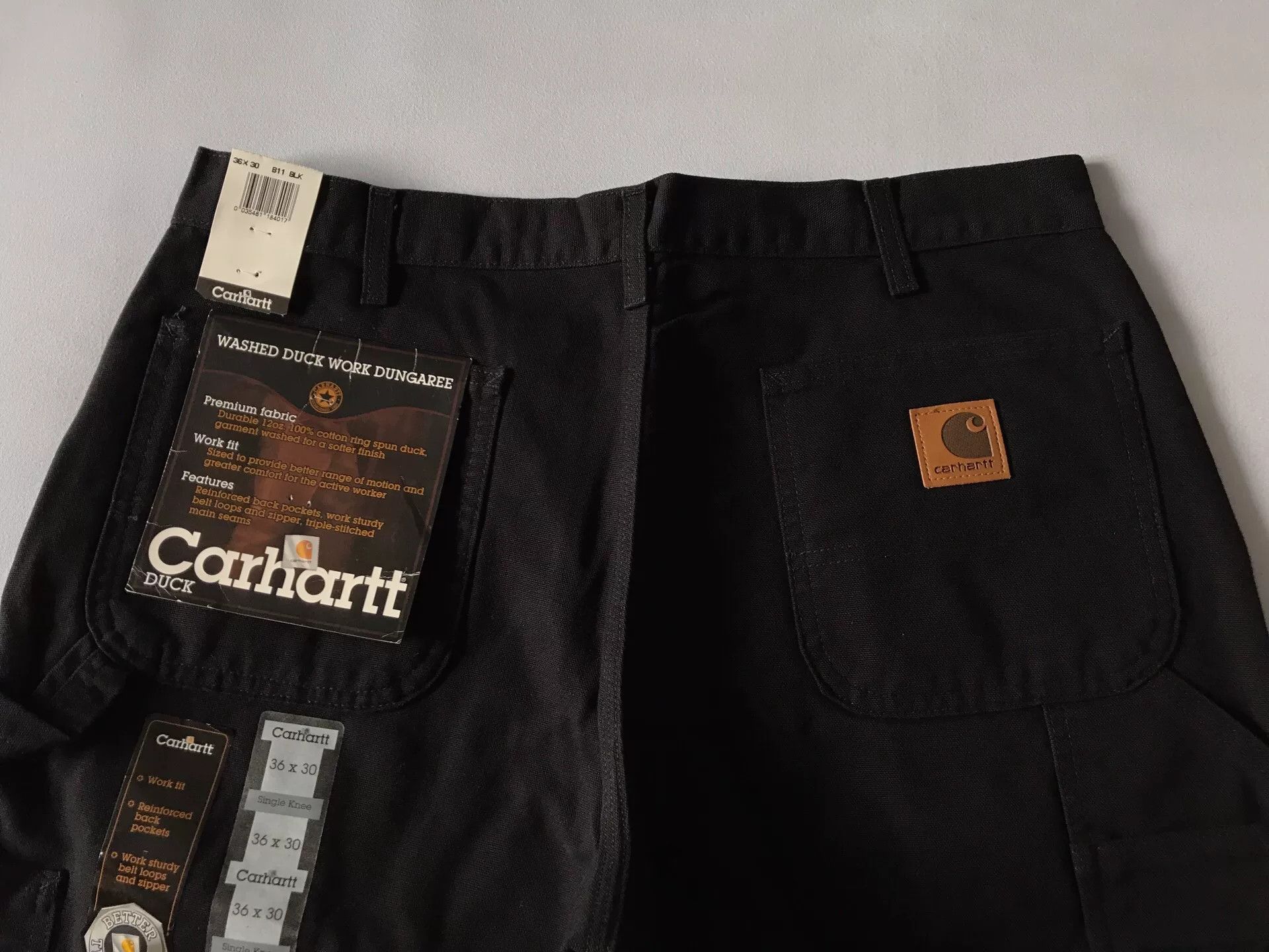 Carhartt Carhartt B11 Black W36L30 Work Pants Size US 36 / EU 52 - 5 Thumbnail