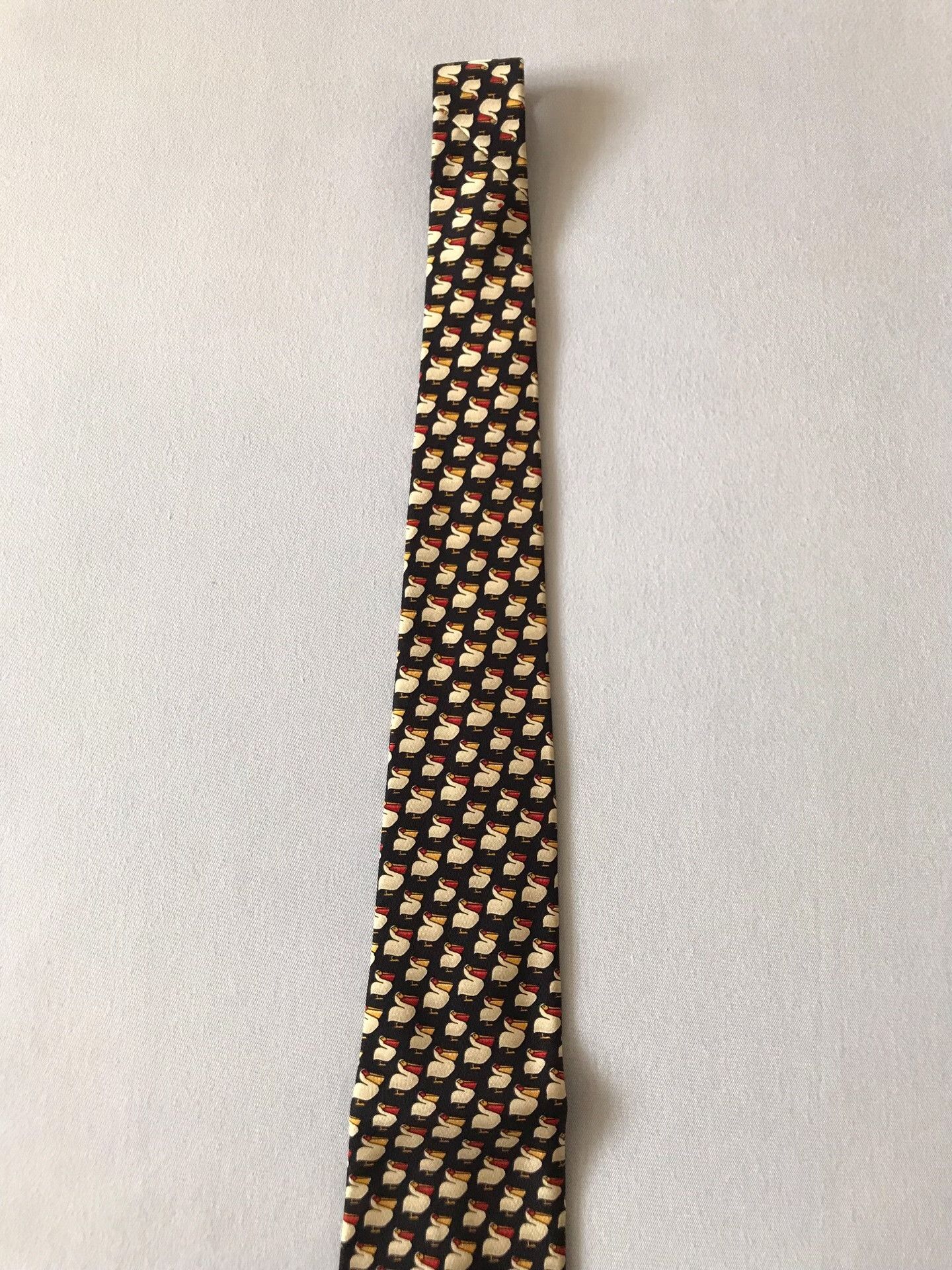 Salvatore Ferragamo Salvatore Ferragamo Pelican Pattern Tie Size ONE SIZE - 5 Thumbnail