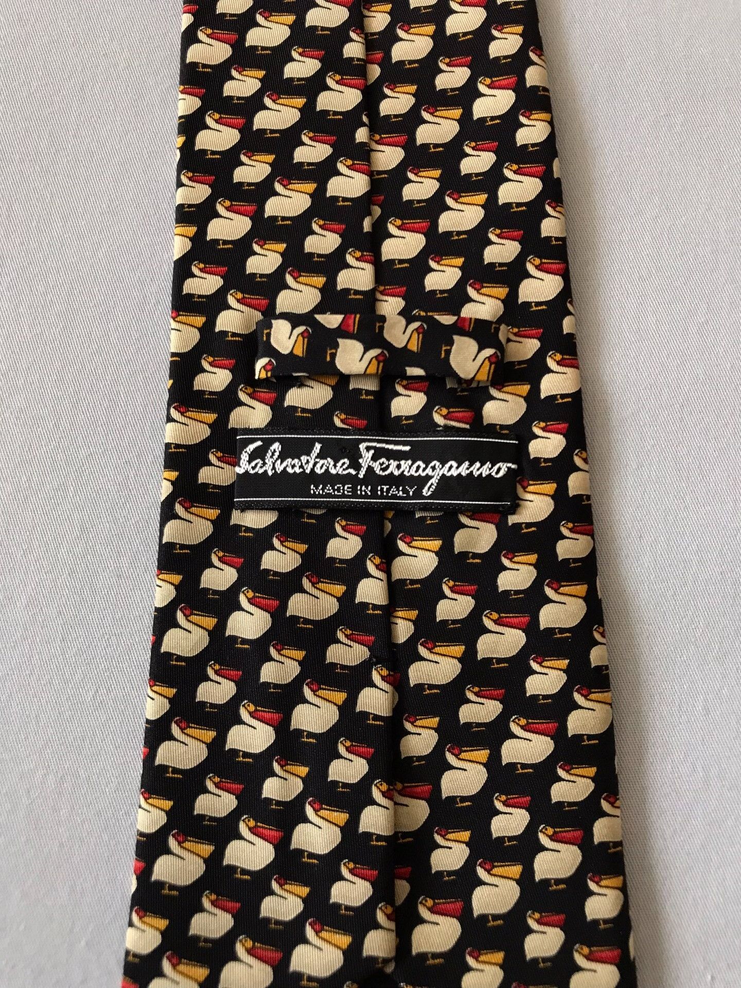 Salvatore Ferragamo Salvatore Ferragamo Pelican Pattern Tie Size ONE SIZE - 7 Thumbnail