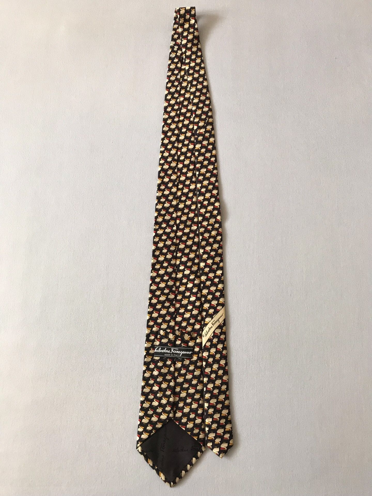Salvatore Ferragamo Salvatore Ferragamo Pelican Pattern Tie Size ONE SIZE - 4 Thumbnail