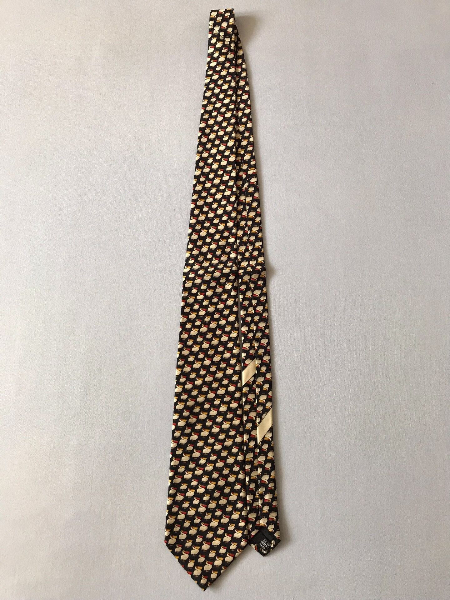 Salvatore Ferragamo Salvatore Ferragamo Pelican Pattern Tie Size ONE SIZE - 3 Thumbnail