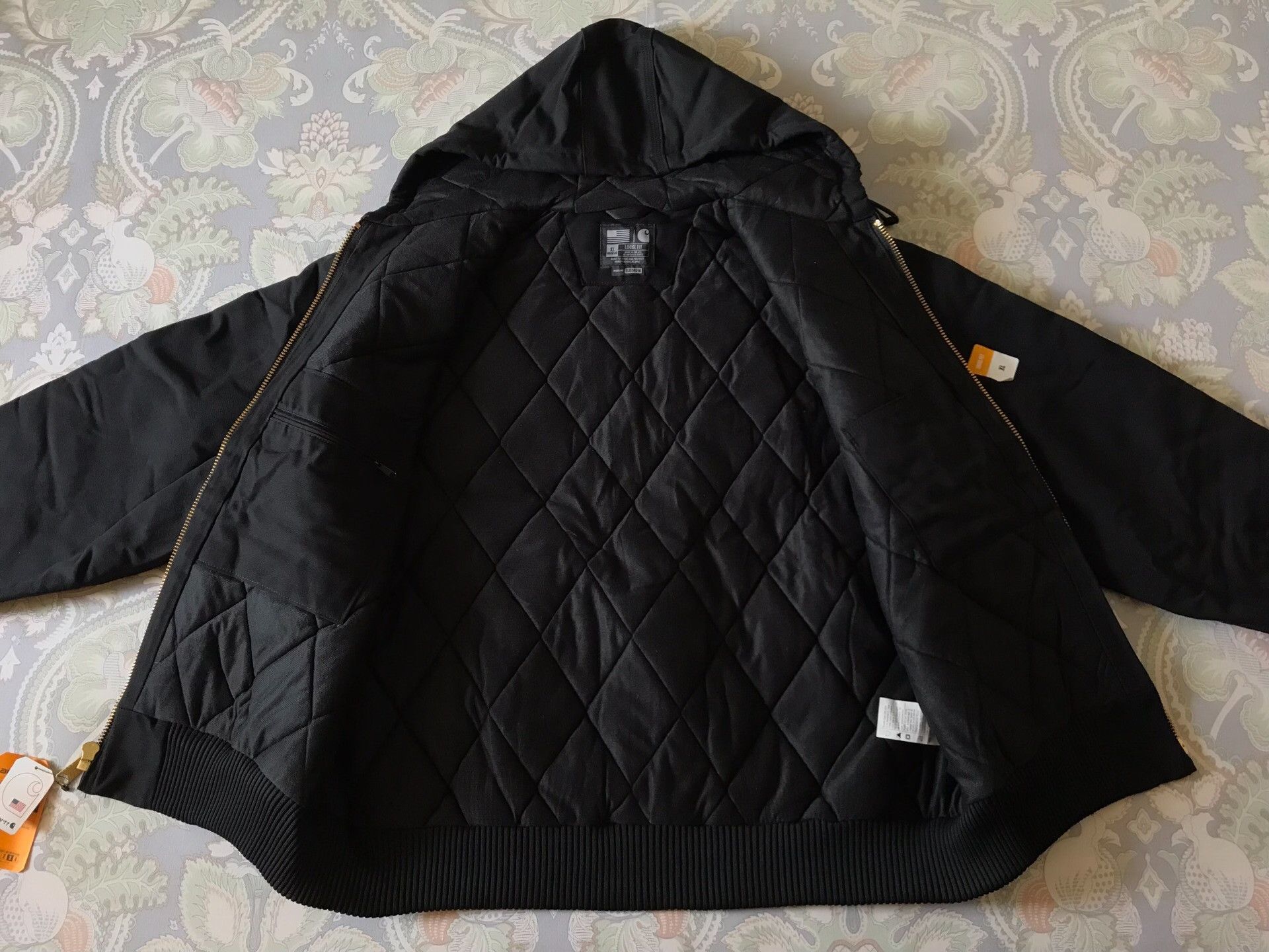 Carhartt Carhartt J140 Black XL Canvas Hooded Jacket Size US XL / EU 56 / 4 - 3 Thumbnail
