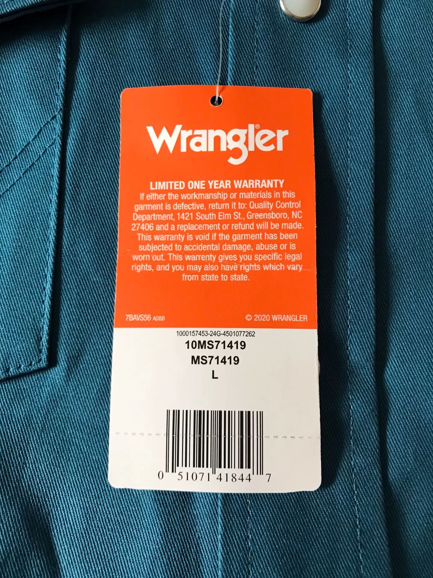 Wrangler Wrangler MS71419 Western Shirt Size US L / EU 52-54 / 3 - 8 Thumbnail