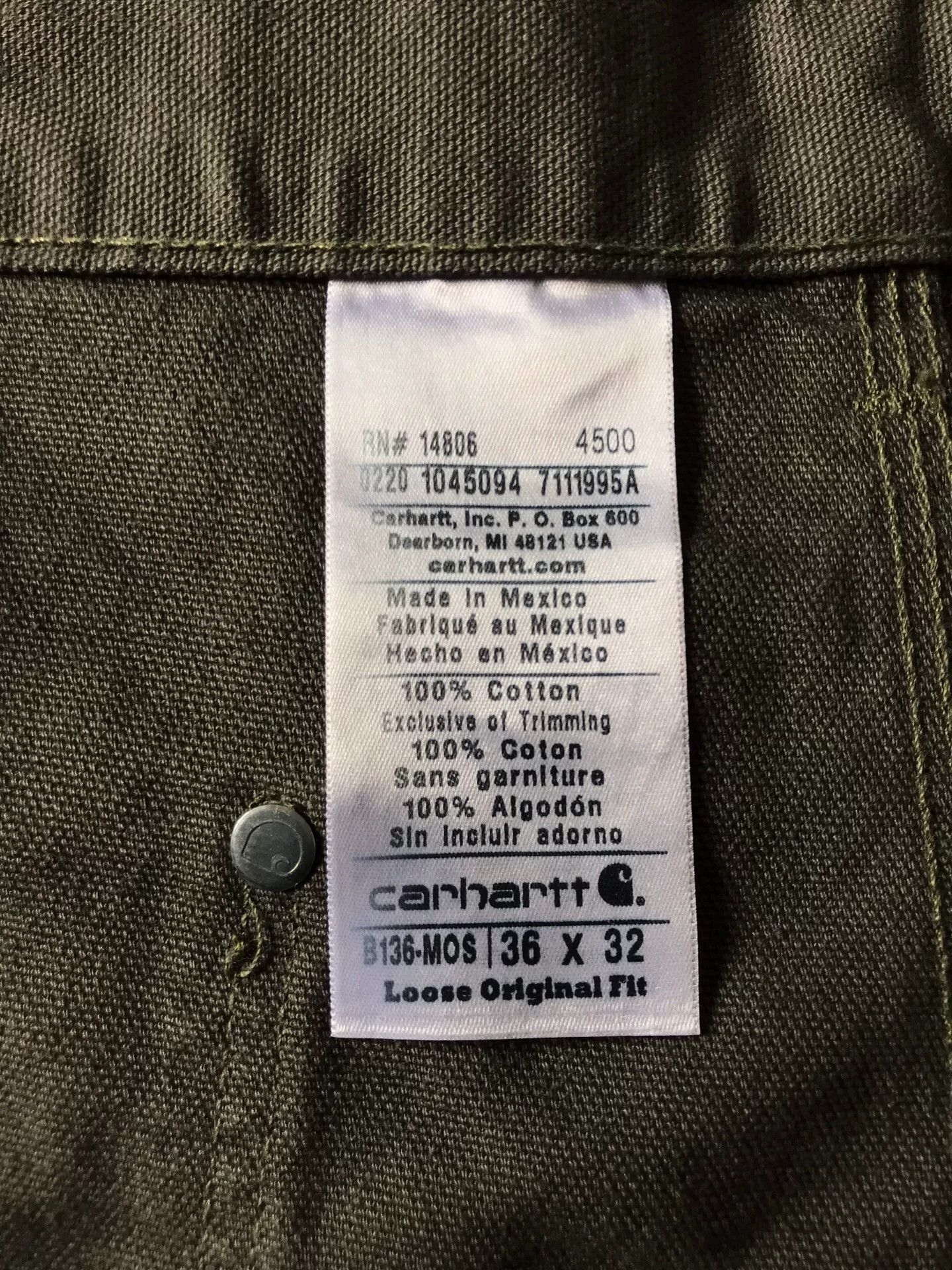 Carhartt Carhartt B136 Double Knee Work Pants Size US 36 / EU 52 - 9 Thumbnail