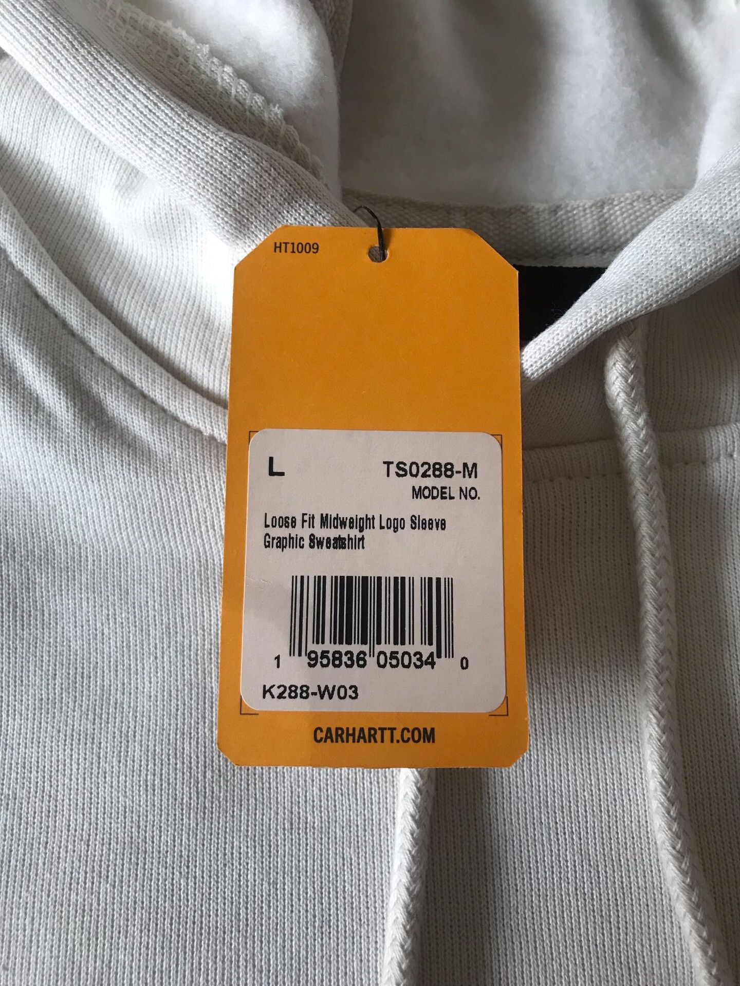 Carhartt Carhartt K288 W03 Malt White Hoodie Size US L / EU 52-54 / 3 - 8 Thumbnail