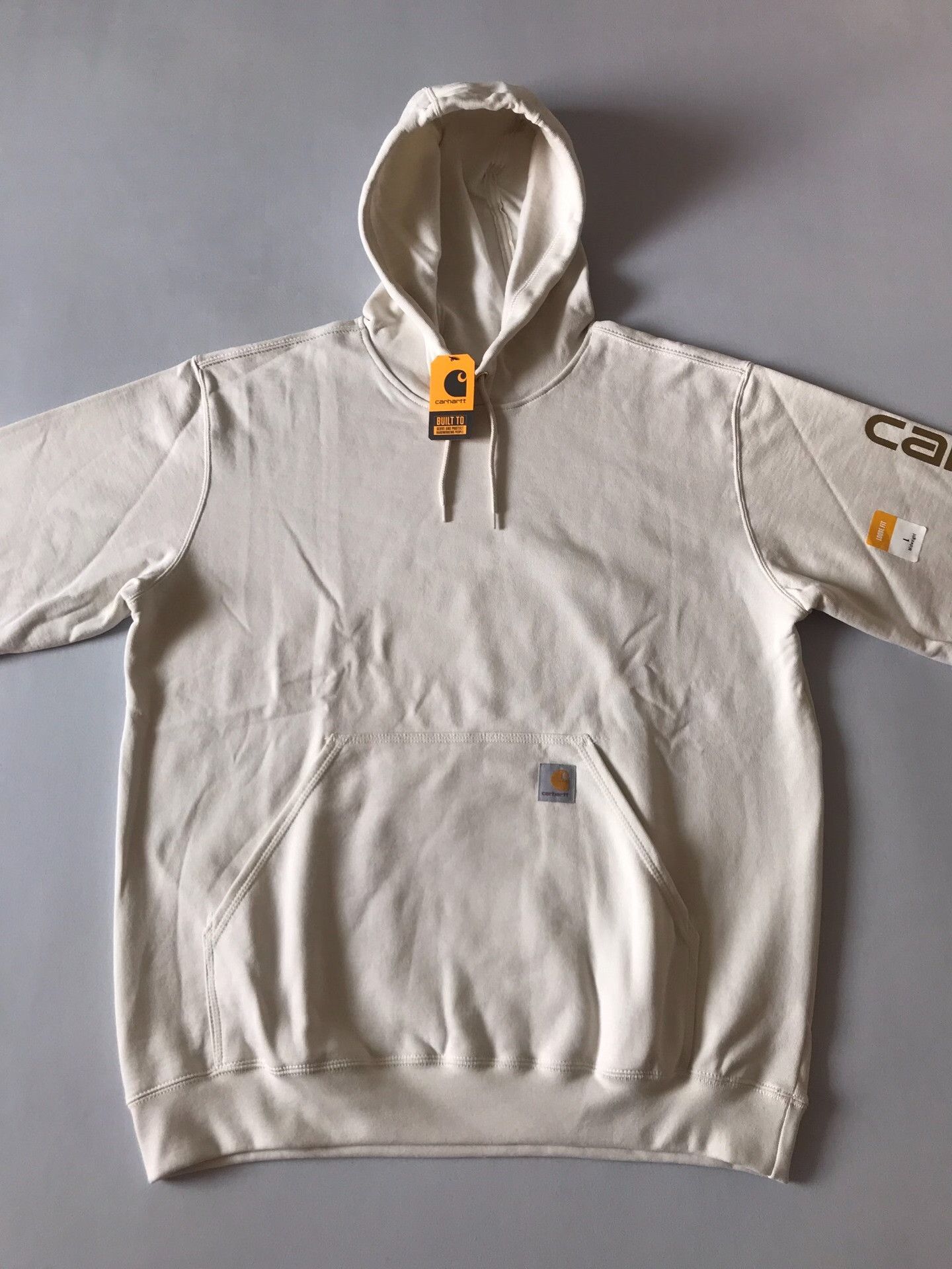 Carhartt Carhartt K288 W03 Malt White Hoodie Size US L / EU 52-54 / 3 - 3 Thumbnail